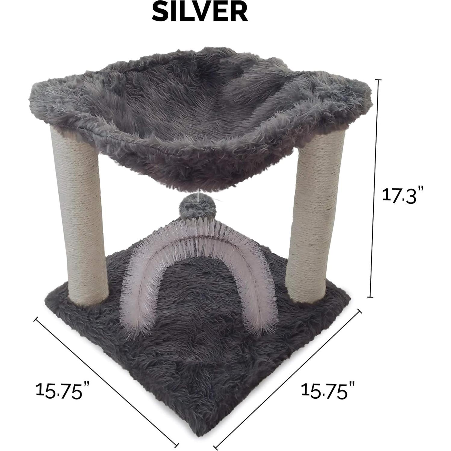 Parque Infantil para Gatos Furhaven Tiger Tough - Plata