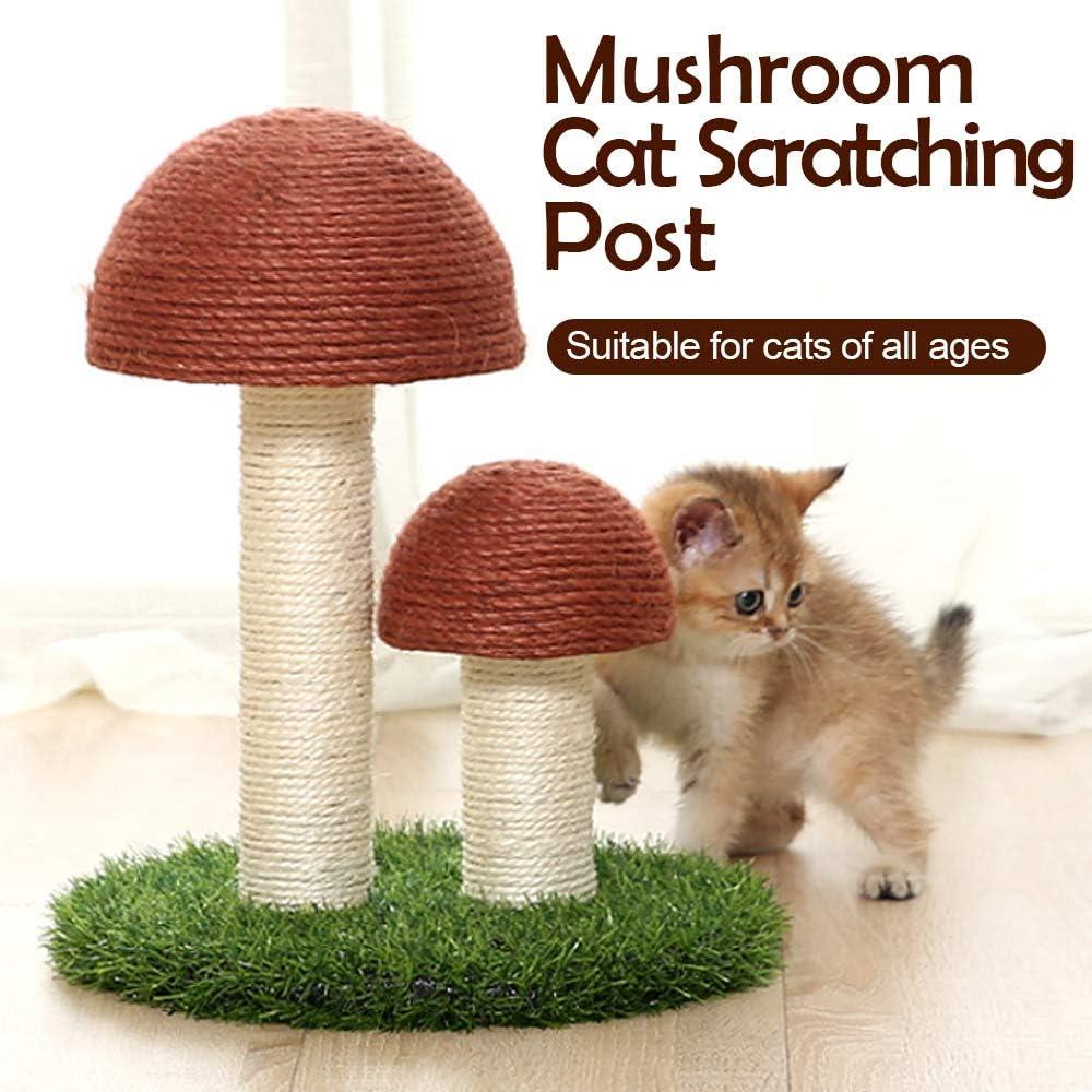 Poste Rascador para Gatos PowerKing Hongo 38x30.5cm Sisal Natural