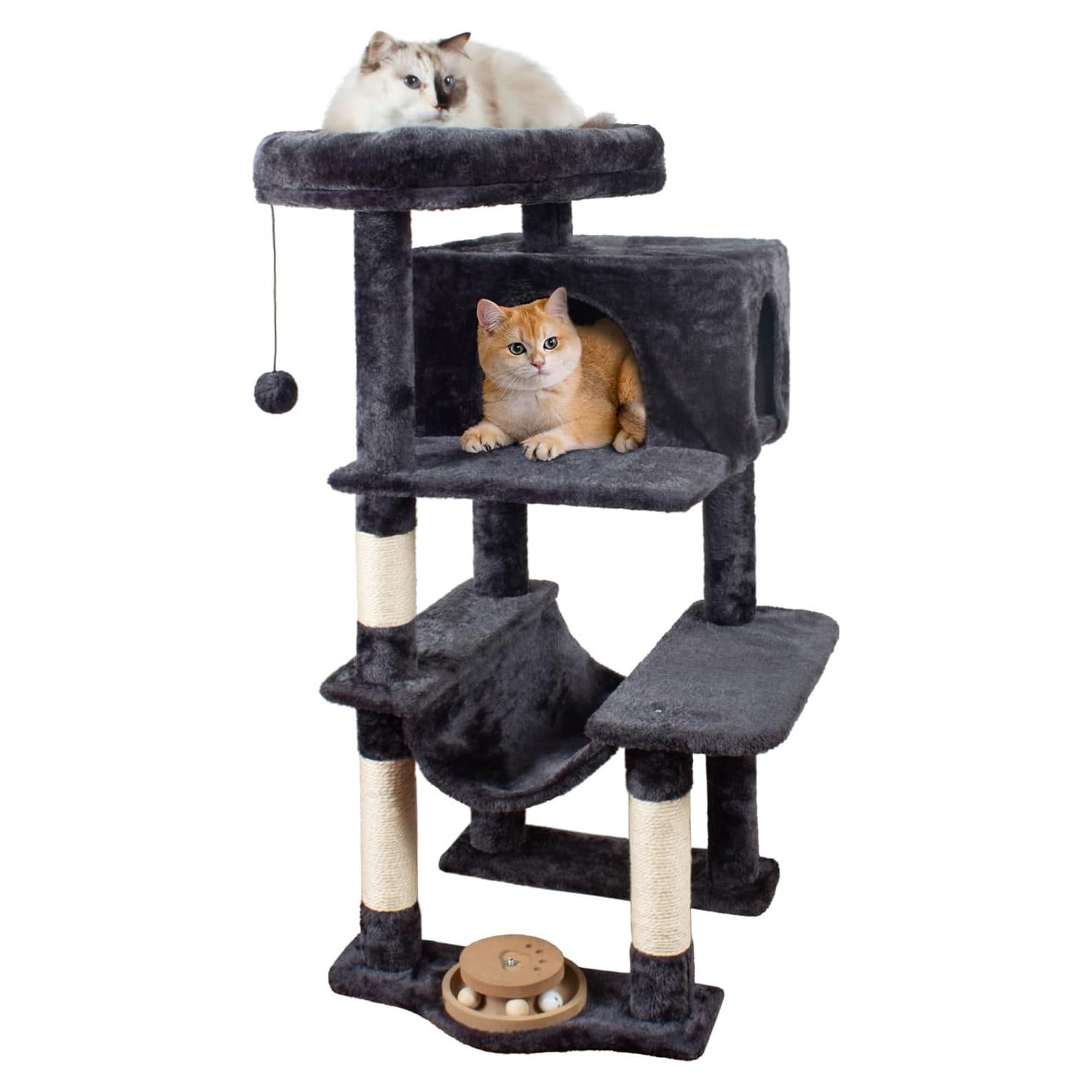 Árbol para Gatos Fantasreen 101.6 cm Gris con Hamaca