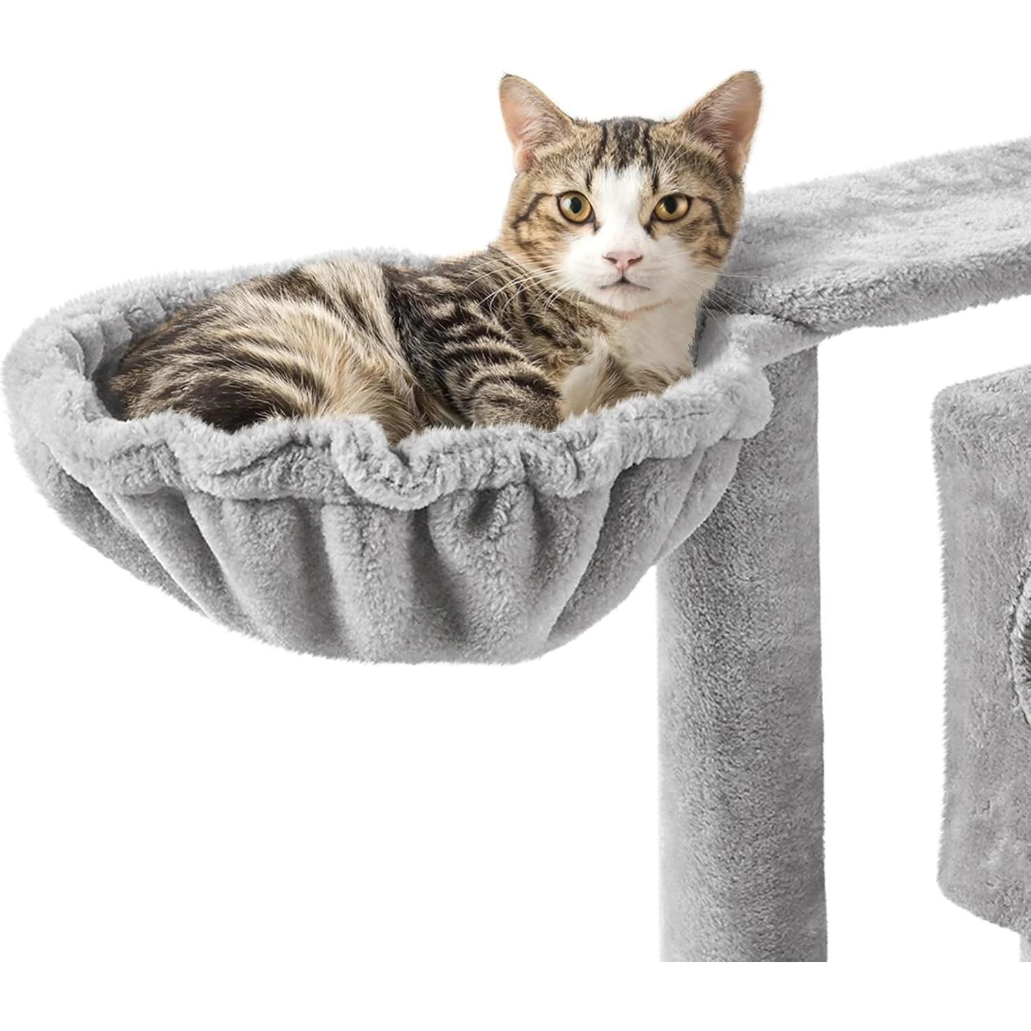 Torre para Gatos Topeakmart 145 cm con Postes para Rascar