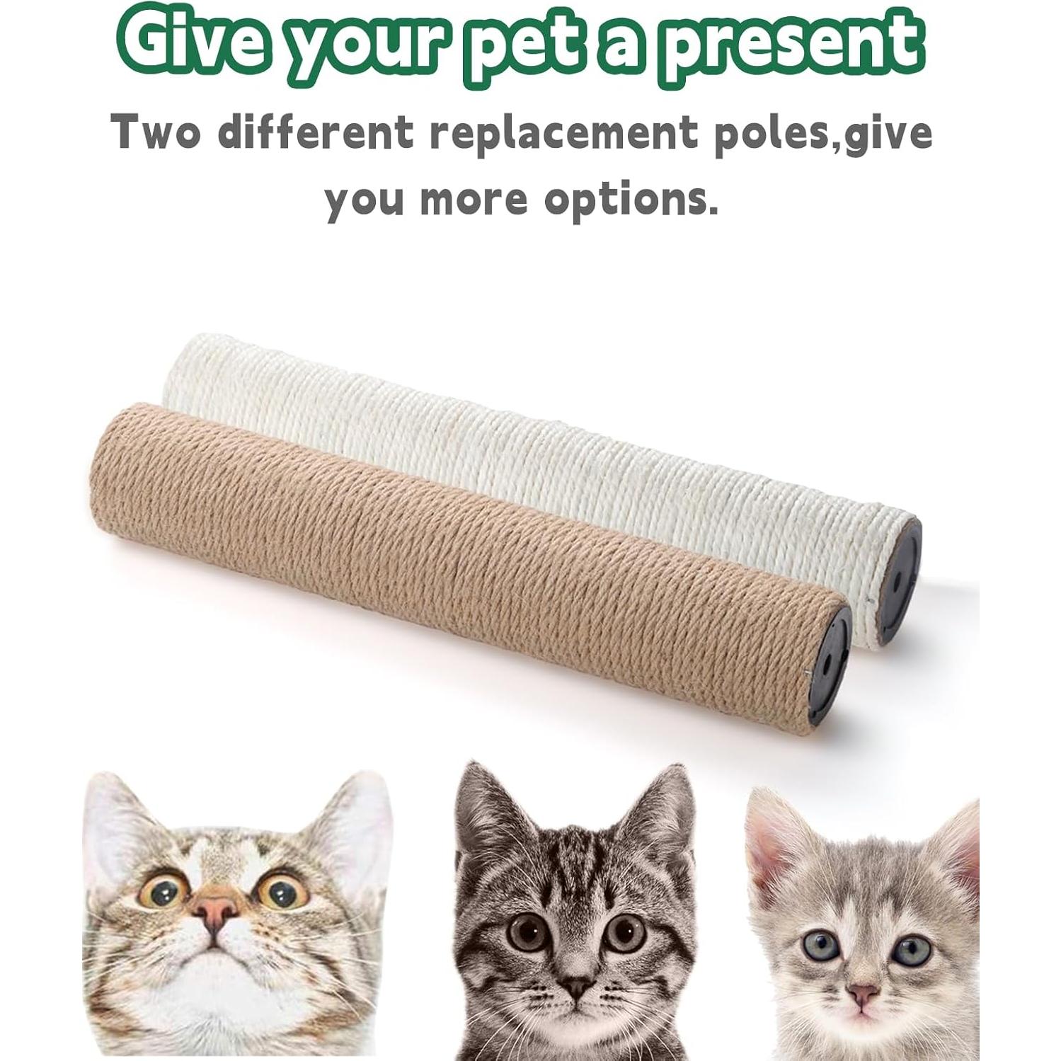 Poste Rascador de Repuesto BNOSDM 40 x 8 cm para Gatos