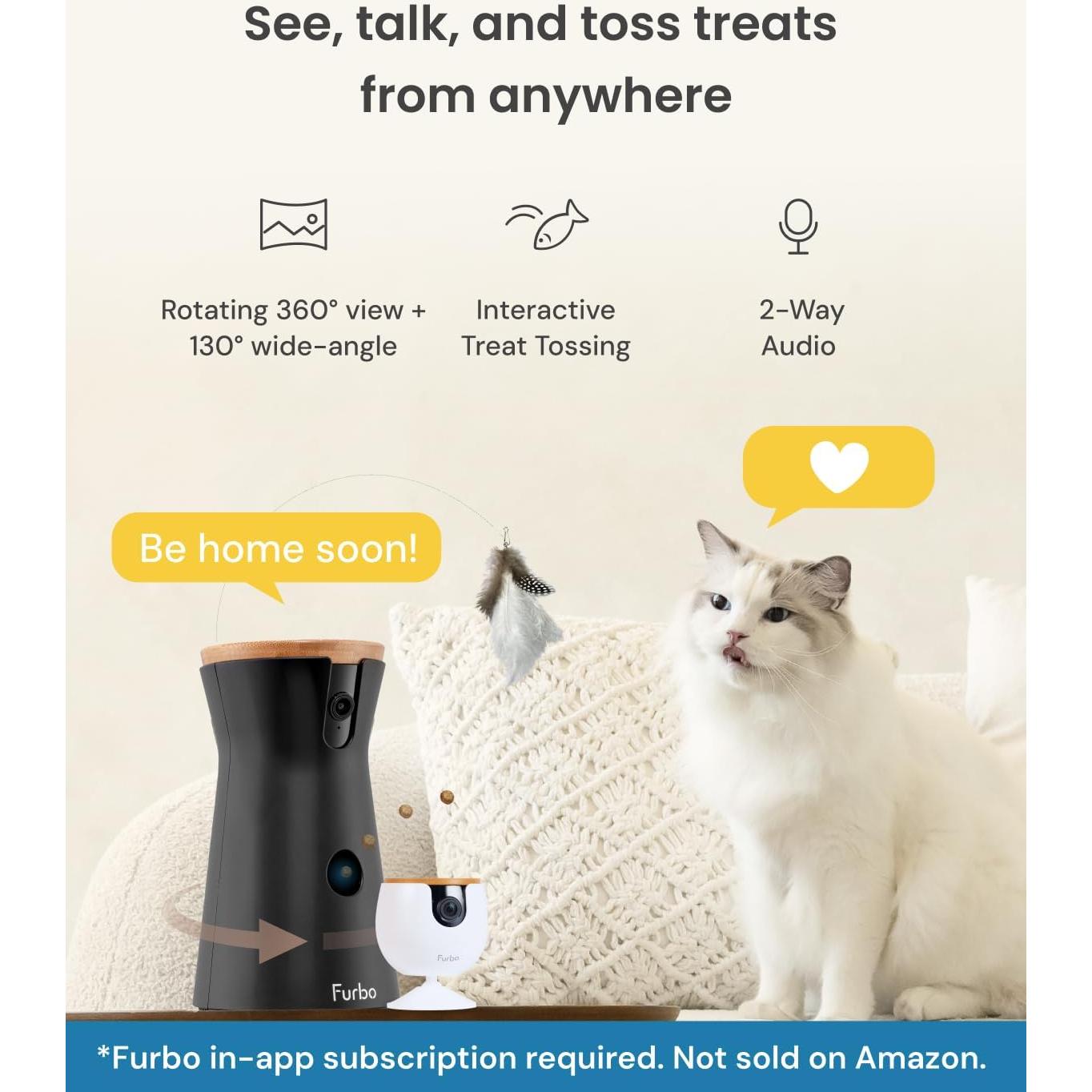 Cámara para Gatos Furbo 360° + Mini - Paquete de 2