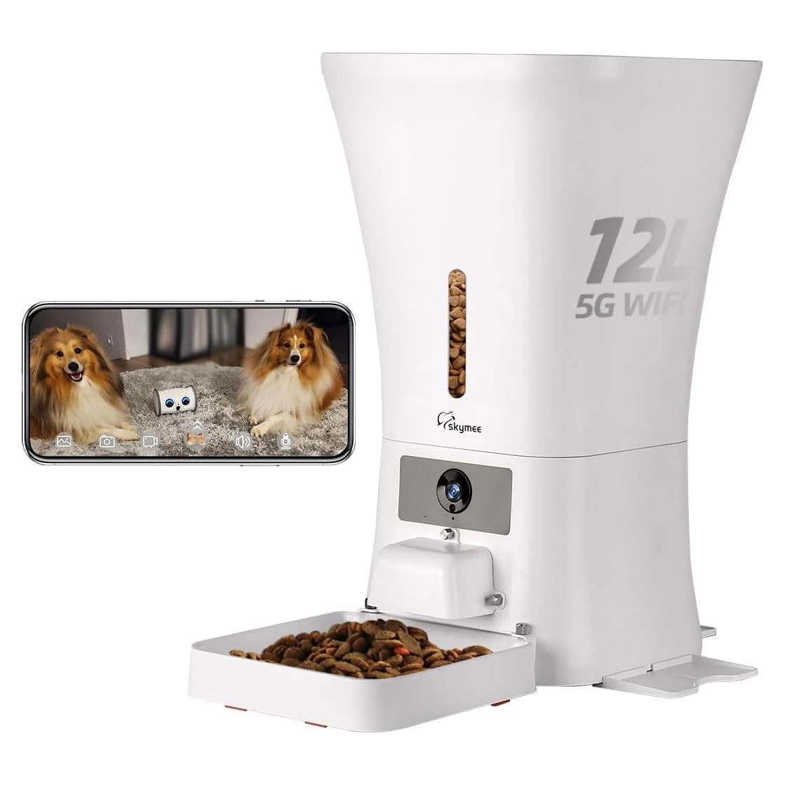 Alimentador Automático 12L Skymee AI-B20 Plus 5G con Cámara HD