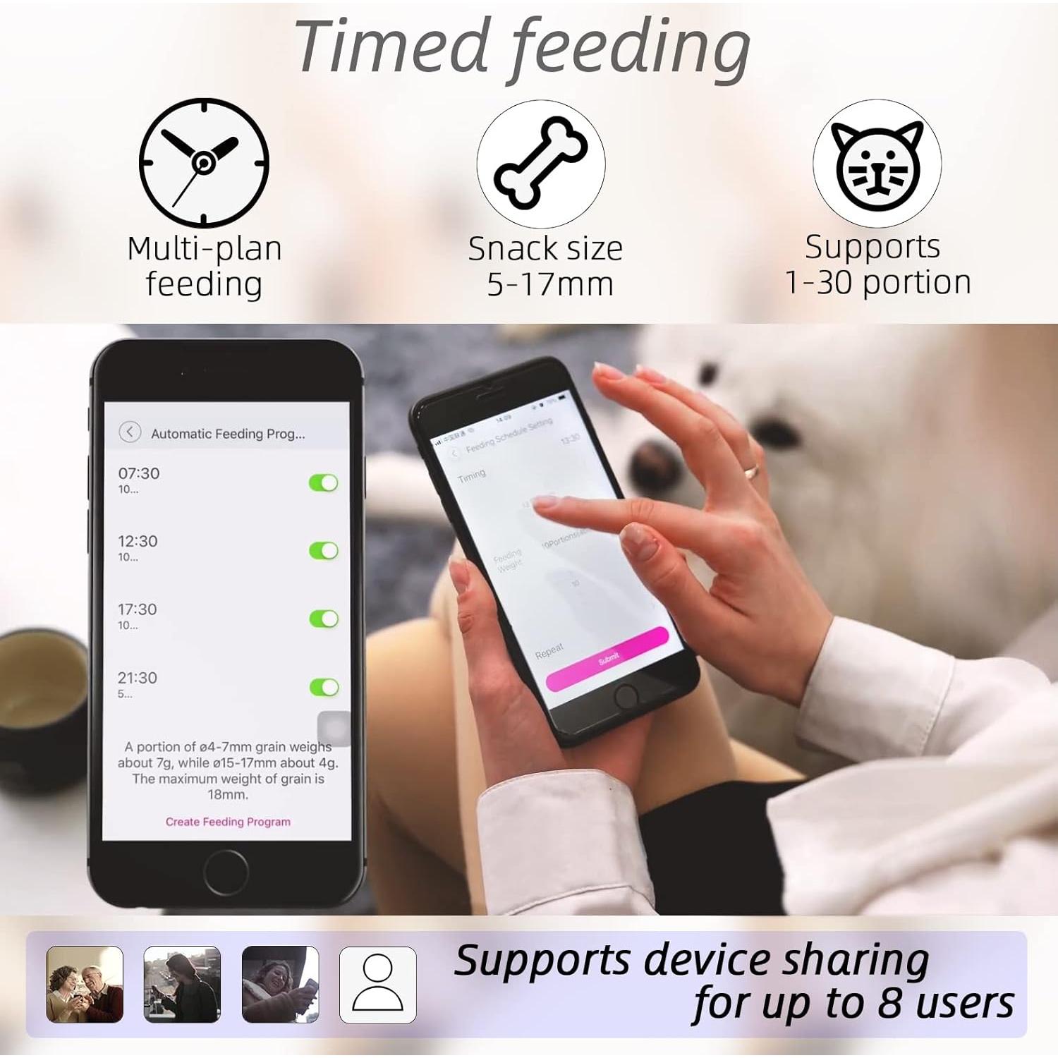 Alimentador Automático 12L Skymee AI-B20 Plus 5G con Cámara HD