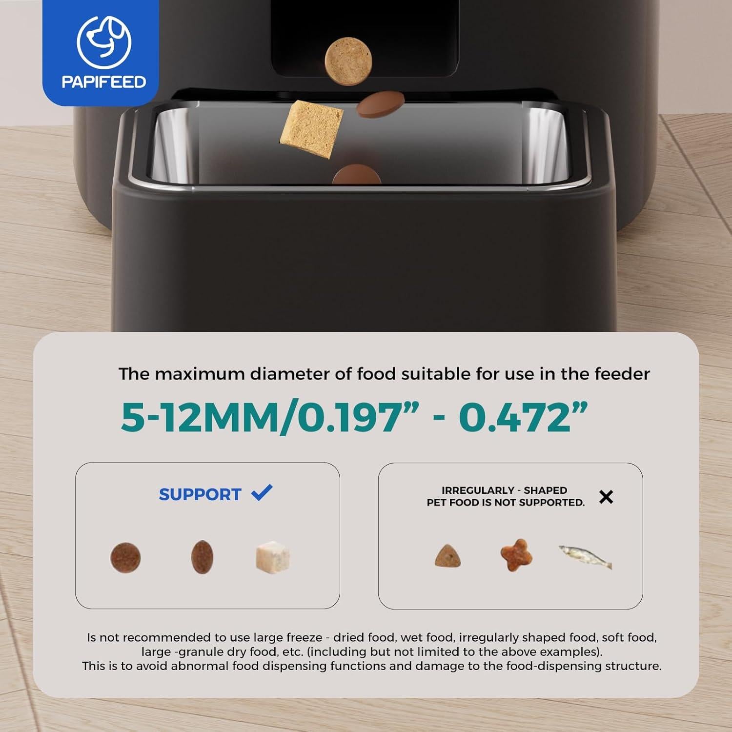 Comedero Automático para Gatos PAPIFEED 6L con Cámara 1080P