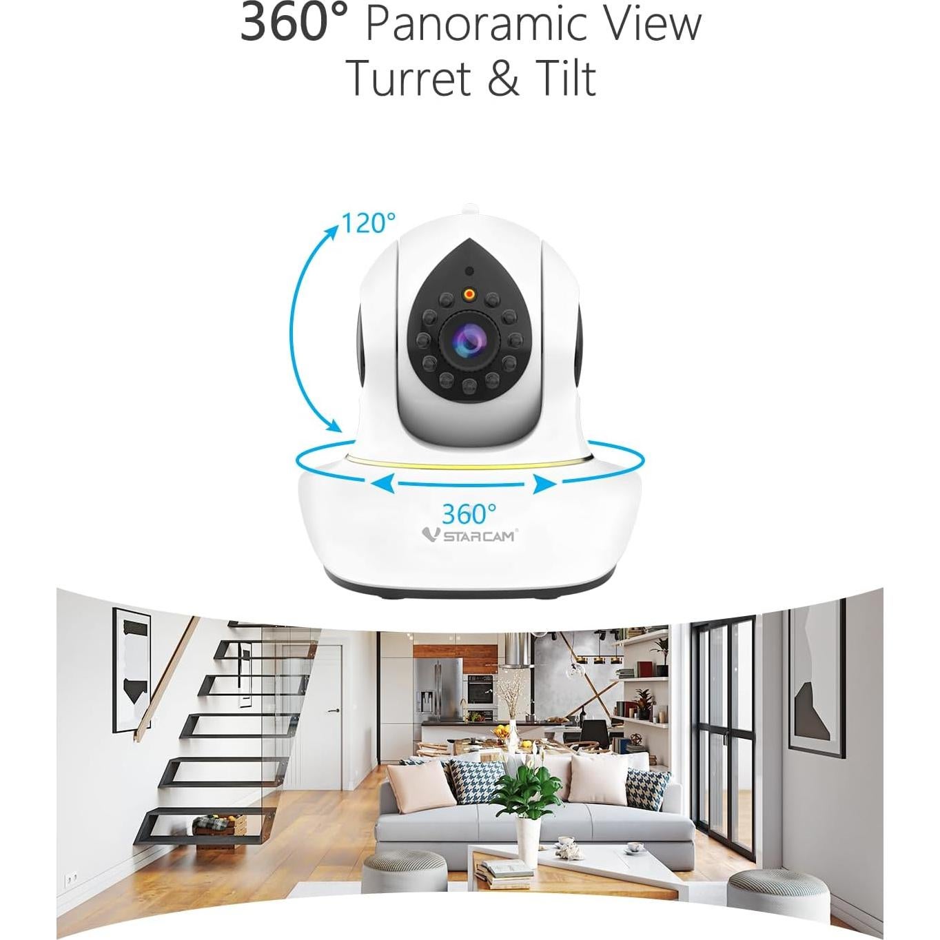 Cámara para Mascotas VSTARCAM C38SP 3MP con Audio Bidireccional