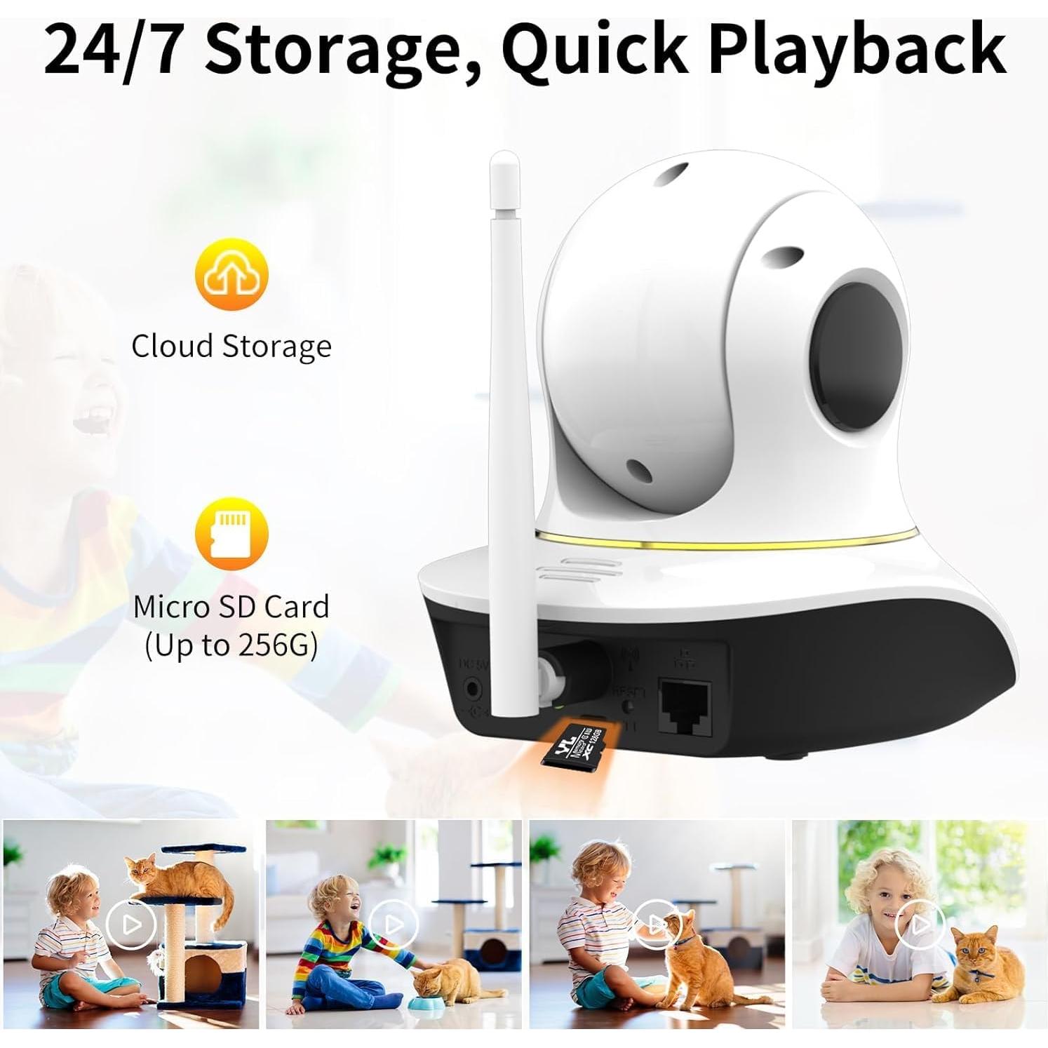 Cámara para Mascotas VSTARCAM C38SP 3MP con Audio Bidireccional