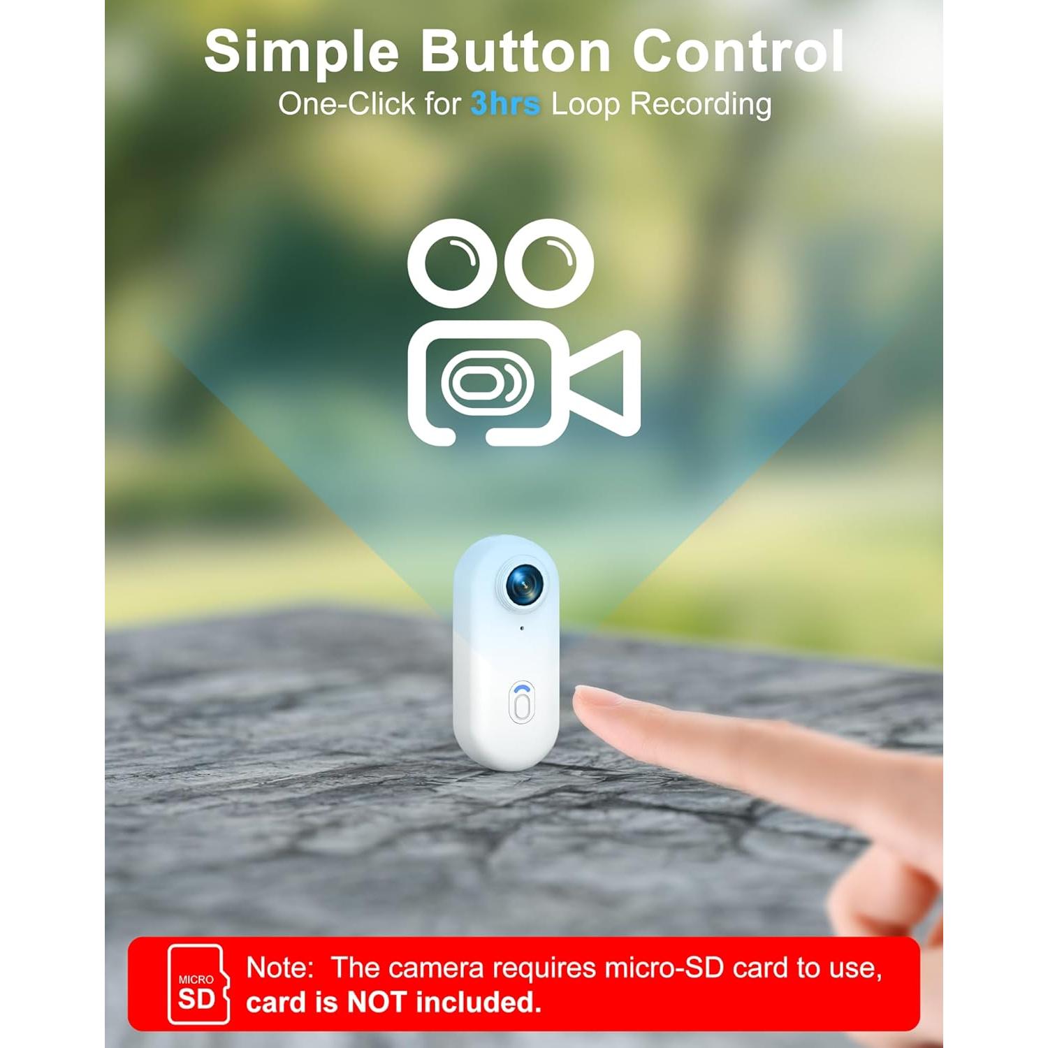 Collar de Cámara para Mascotas H88 - Grabación HD 1080P