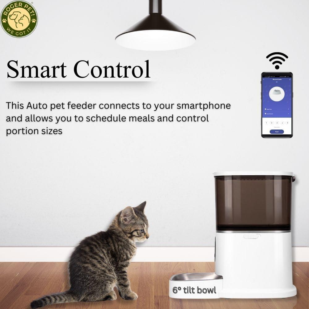 Comedero Automático Inteligente ROGER PET 6L con Cámara HD