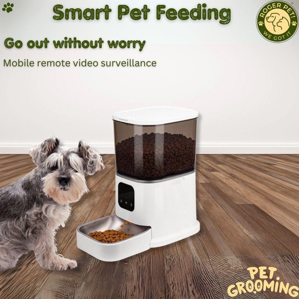 Comedero Automático Inteligente ROGER PET 6L con Cámara HD
