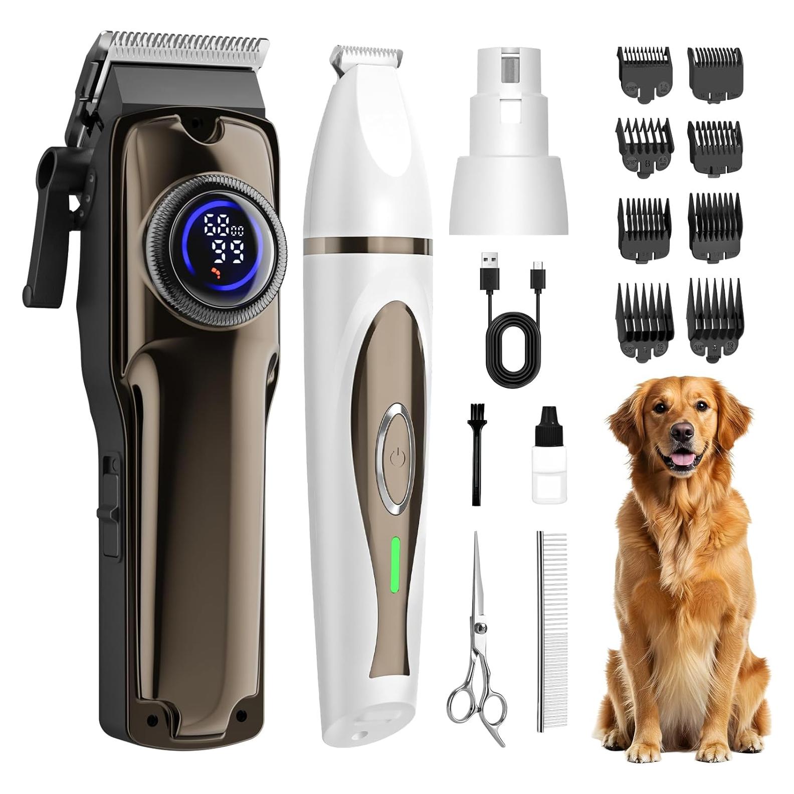 Kit de Aseo 3 en 1 GIMPYN para Perros y Gatos - Cortadora y Amoladora