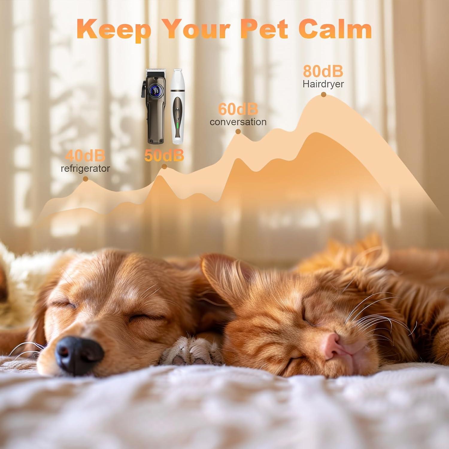 Kit de Aseo 3 en 1 GIMPYN para Perros y Gatos - Cortadora y Amoladora