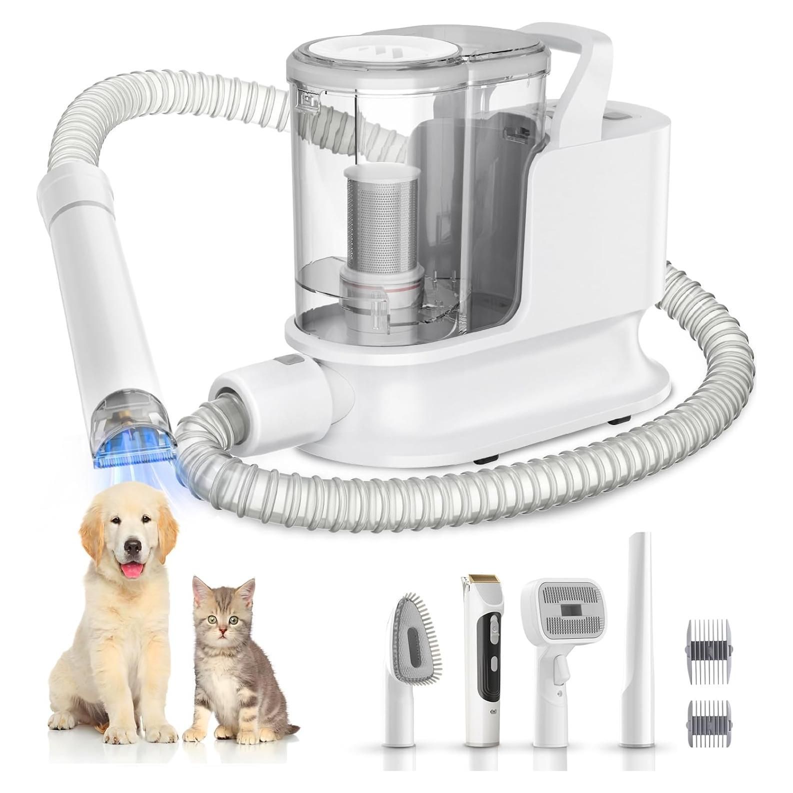 Kit de Aseo para Perros YOOHI con Aspiradora 12KPA 5 en 1