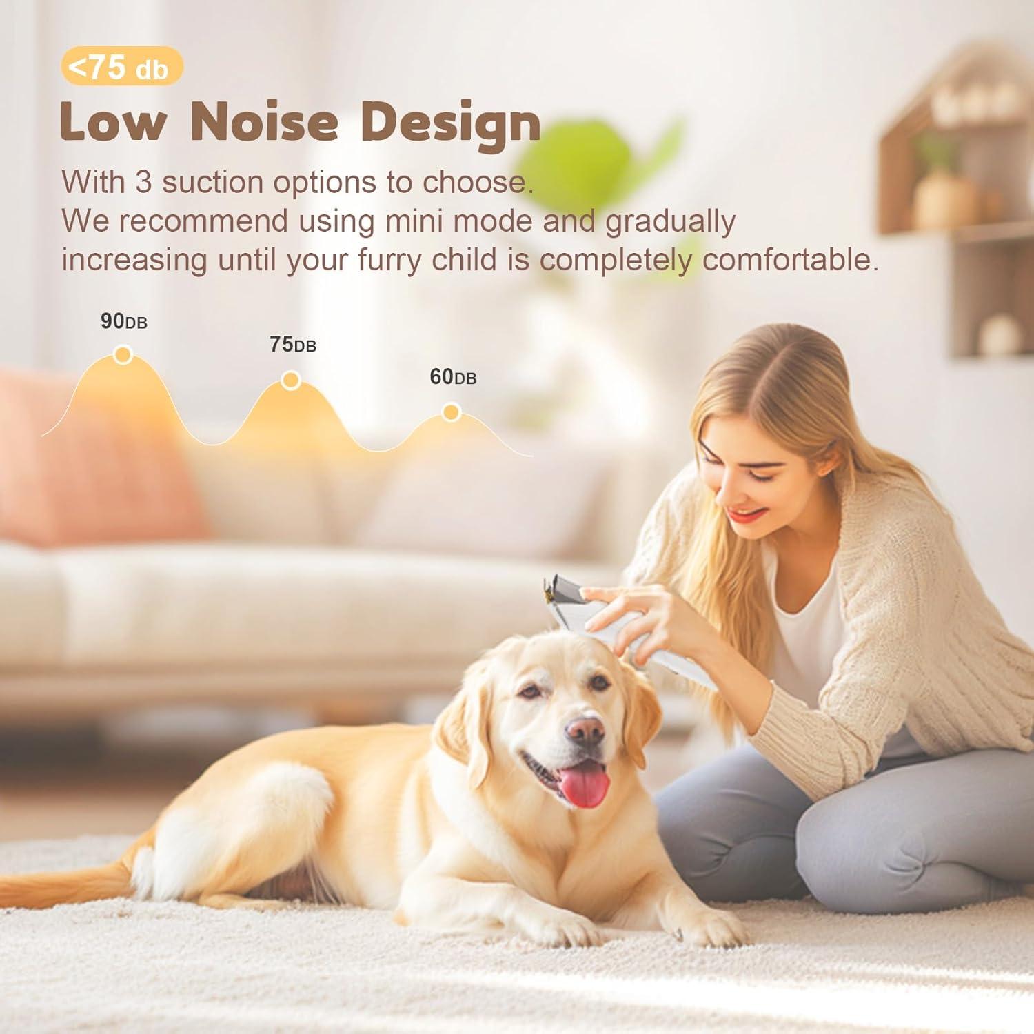 Kit de Aseo para Perros YOOHI con Aspiradora 12KPA 5 en 1