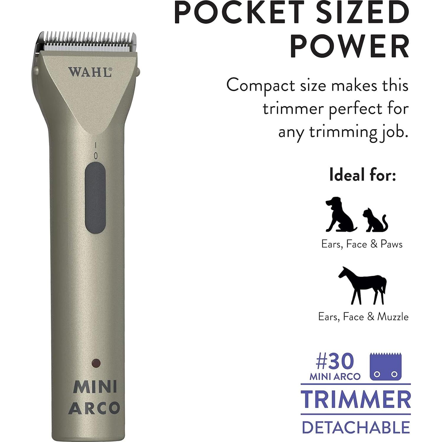 Recortadora Wahl MiniArco para Mascotas con Cuchilla #30