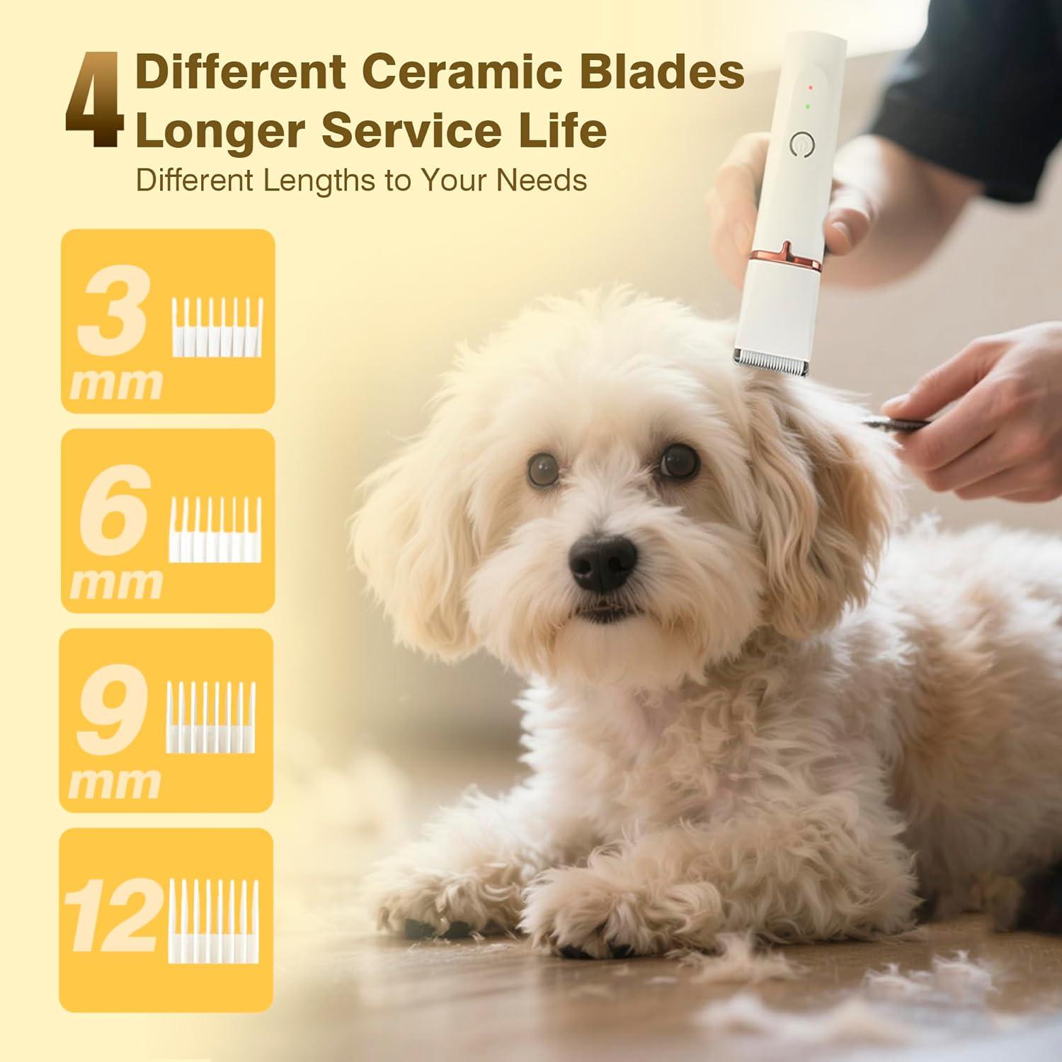 Kit Cortapelos para Perros Petium 4 en 1 Inalámbrico Recargable