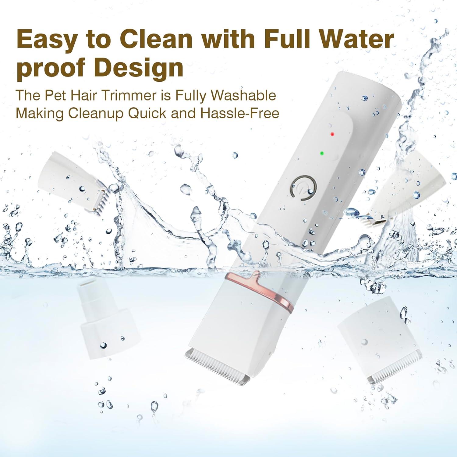 Kit Cortapelos para Perros Petium 4 en 1 Inalámbrico Recargable