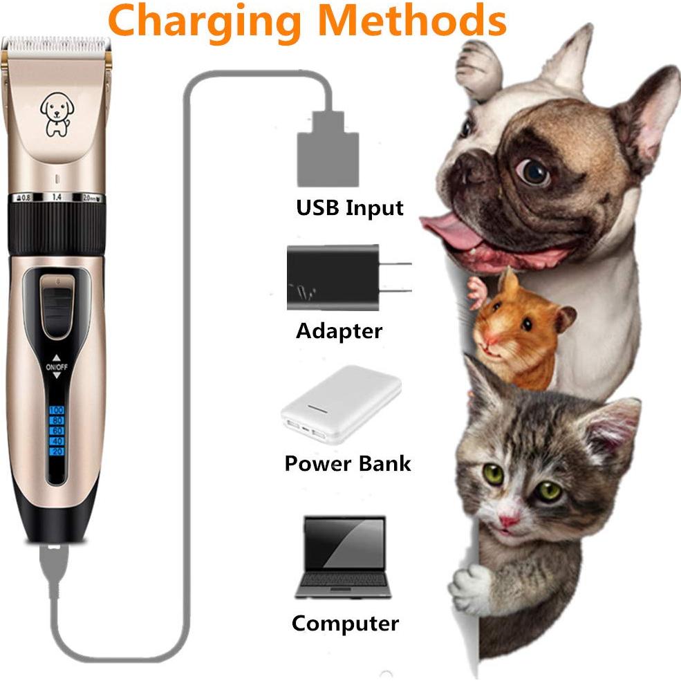 Cortadora de Pelo para Perros Gumodo USB Recargable Silenciosa