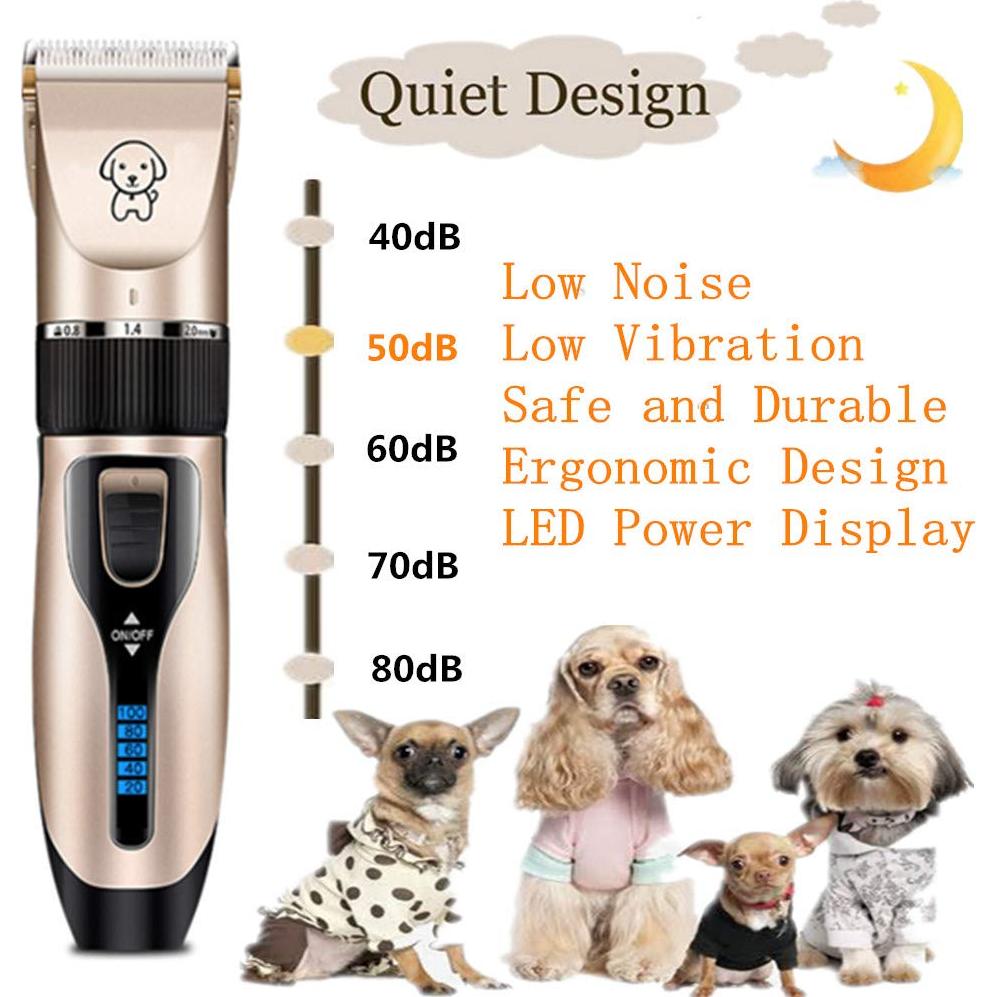 Cortadora de Pelo para Perros Gumodo USB Recargable Silenciosa