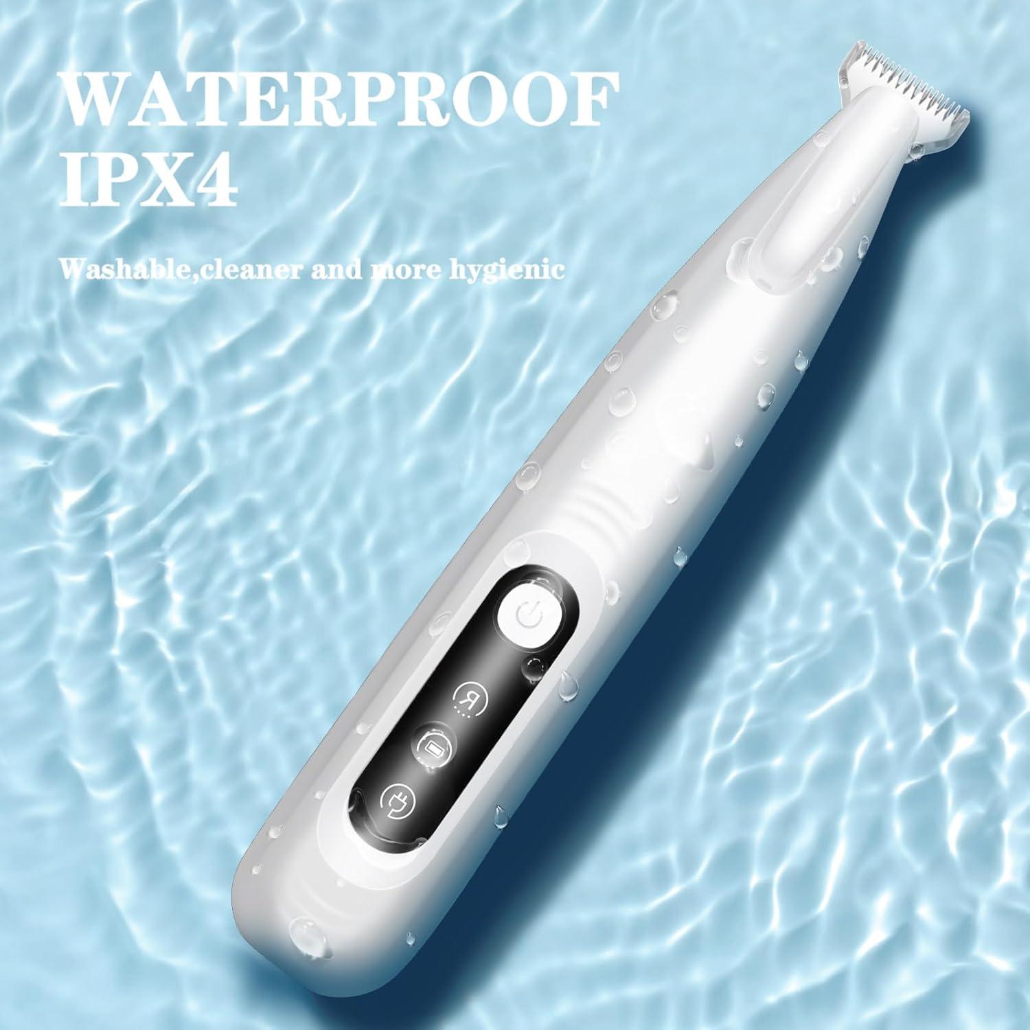 Recortadora de patas de perro AMNICOOK recargable IPX4 con luz LED