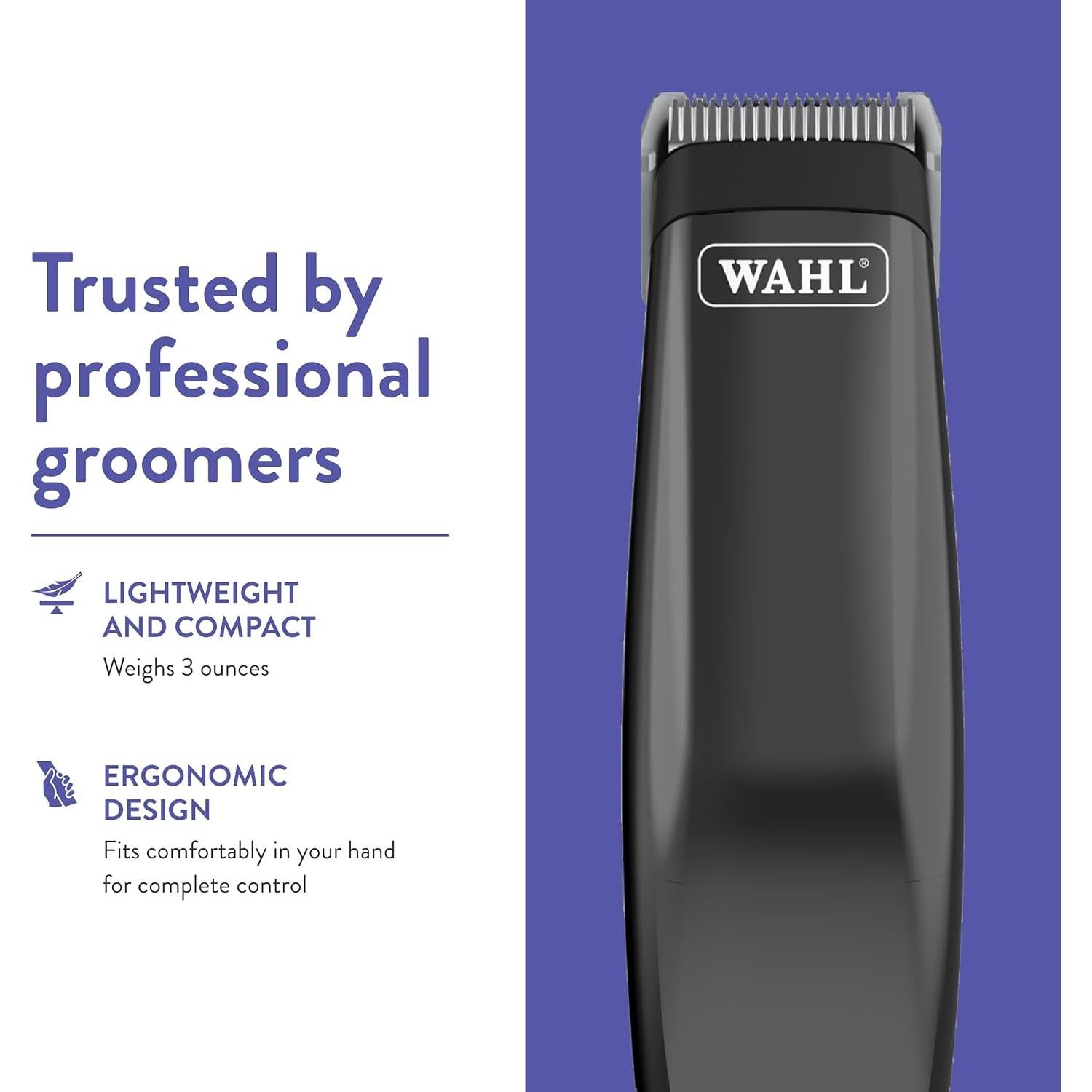 Recortadora Wahl Super Pocket Pro para Mascotas - Cromo Negro