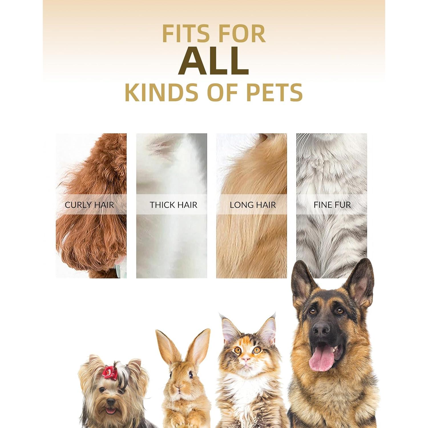 Cortadora de Pelo para Mascotas E-Hunter 12V Silenciosa con 10 Peines