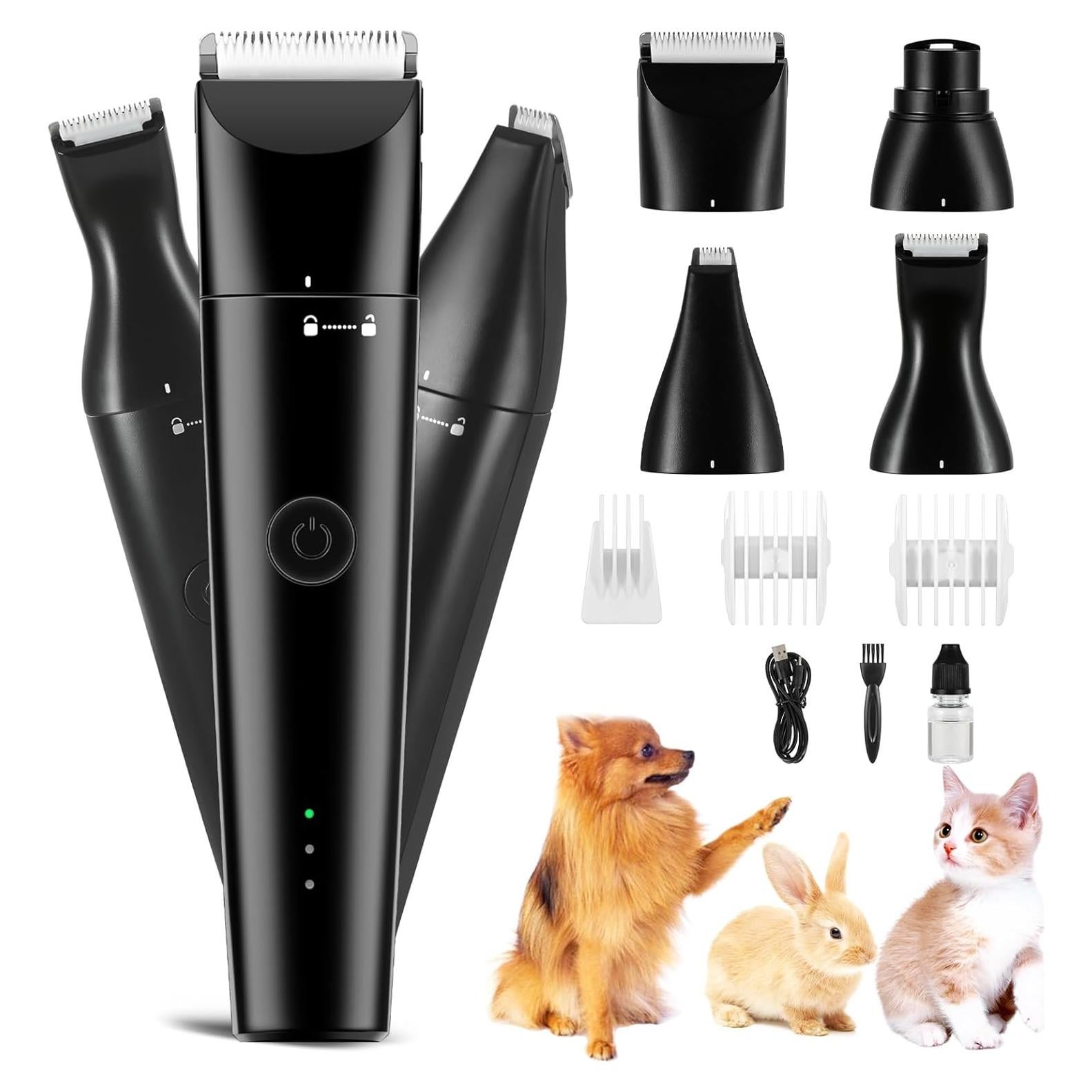 Kit de Aseo para Mascotas Bufccy 4 en 1 Inalámbrico USB-C
