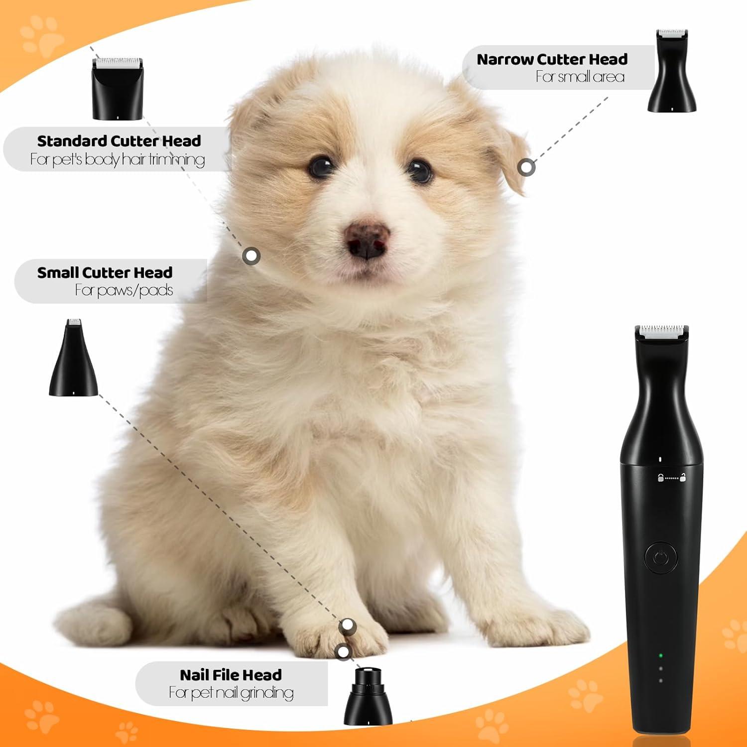 Kit de Aseo para Mascotas Bufccy 4 en 1 Inalámbrico USB-C