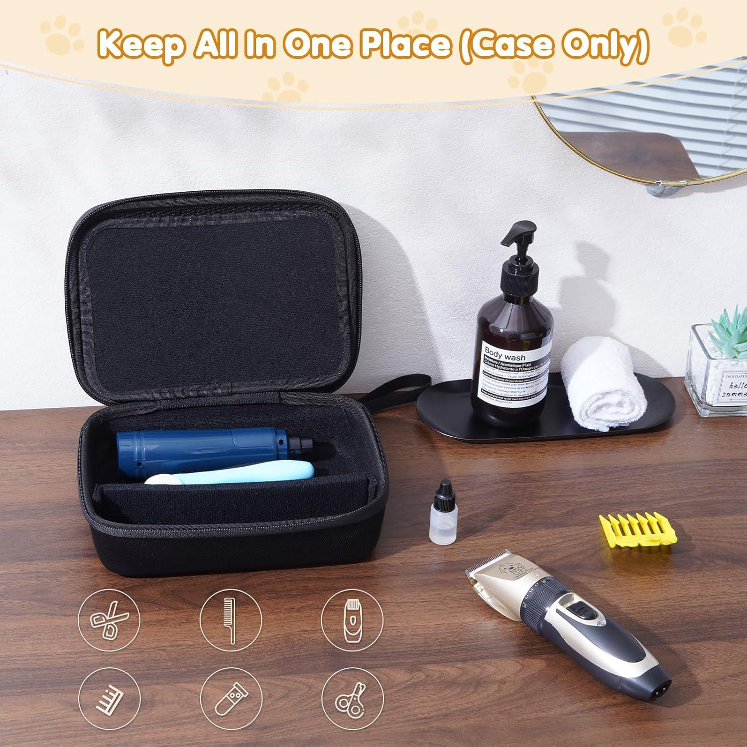 Estuche Duro ProCase para Herramientas de Aseo de Mascotas - Negro