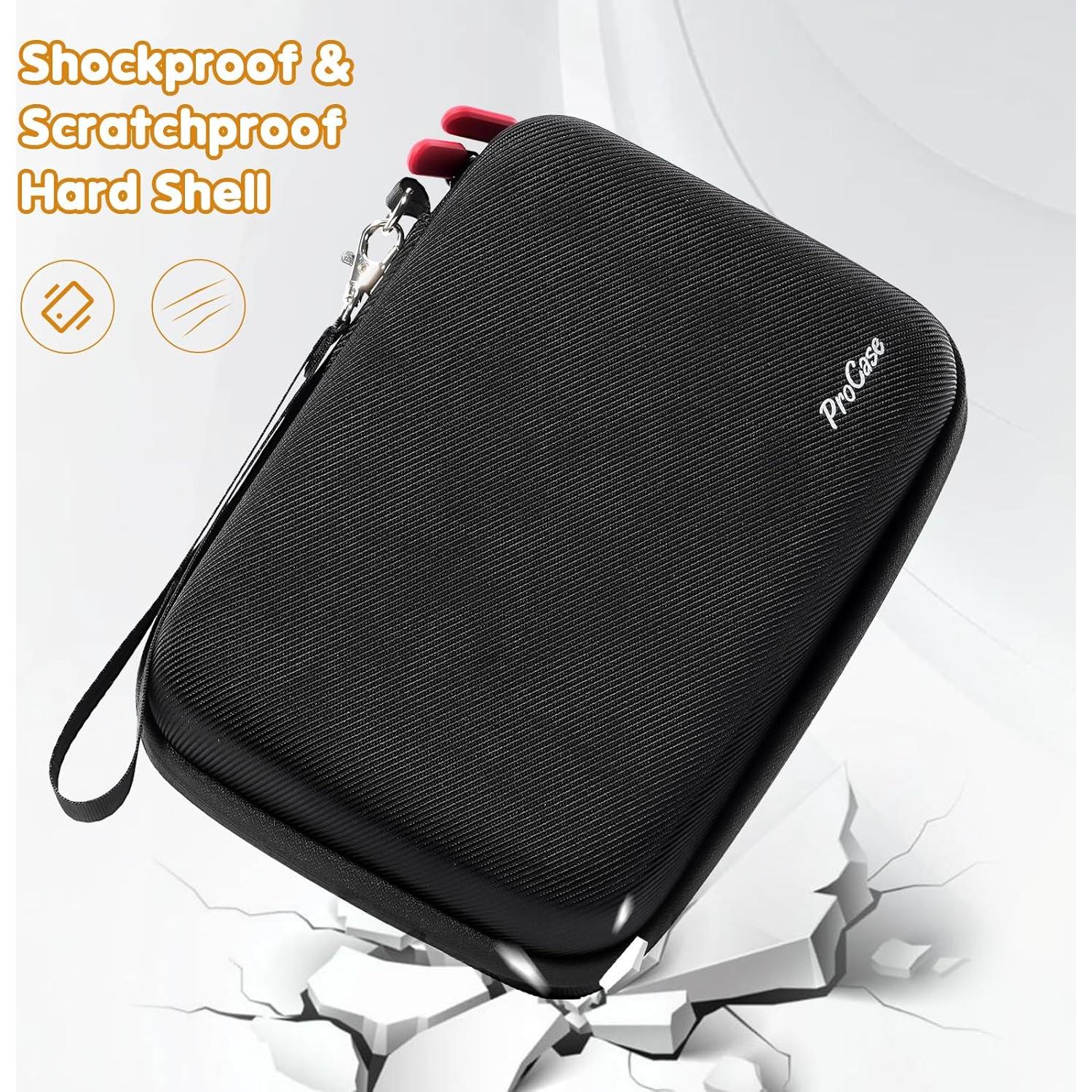 Estuche Duro ProCase para Herramientas de Aseo de Mascotas - Negro