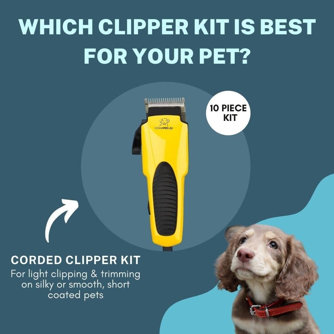 Kit de Aseo para Mascotas CONAIRPROPET 10 Piezas Cortadora