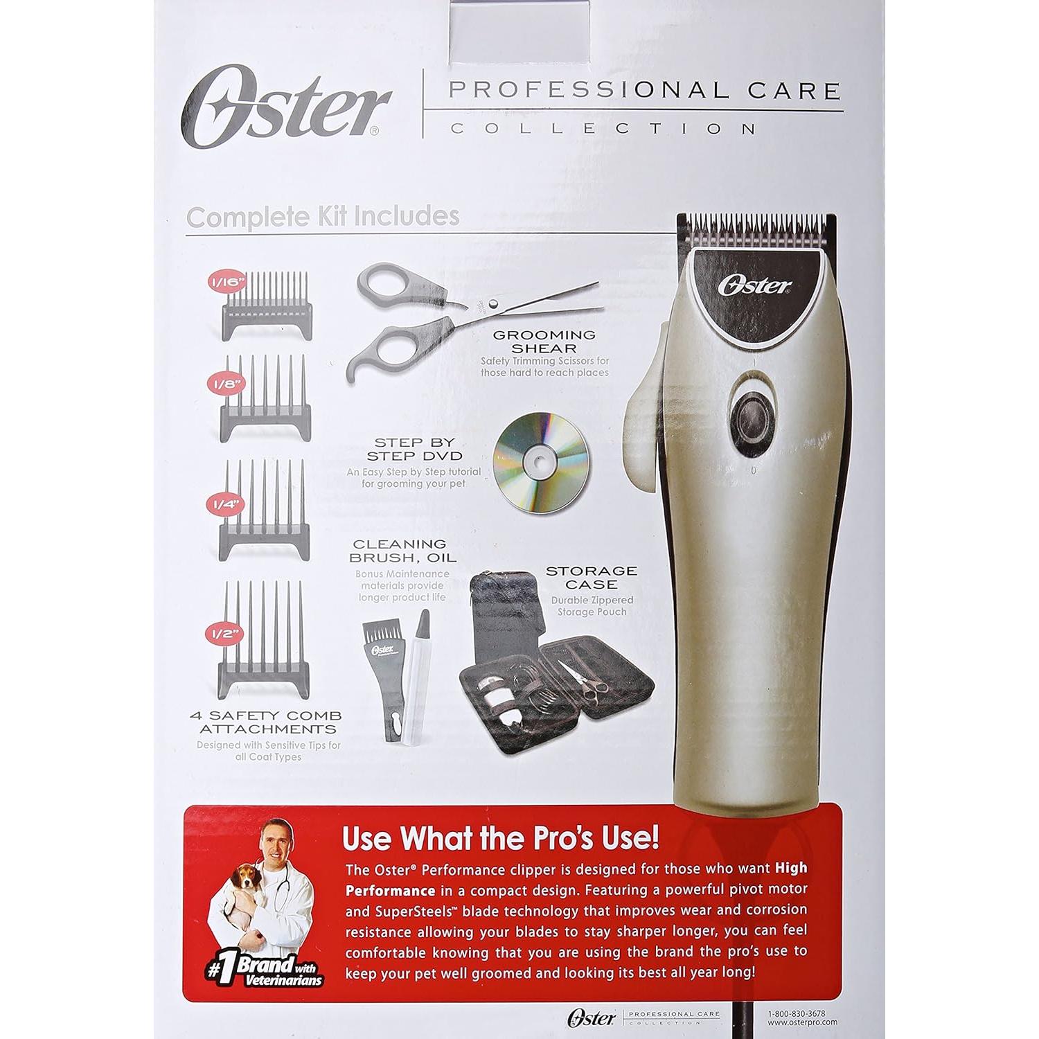 Kit de Cortadora de Mascotas Oster Performance Aseo en Casa