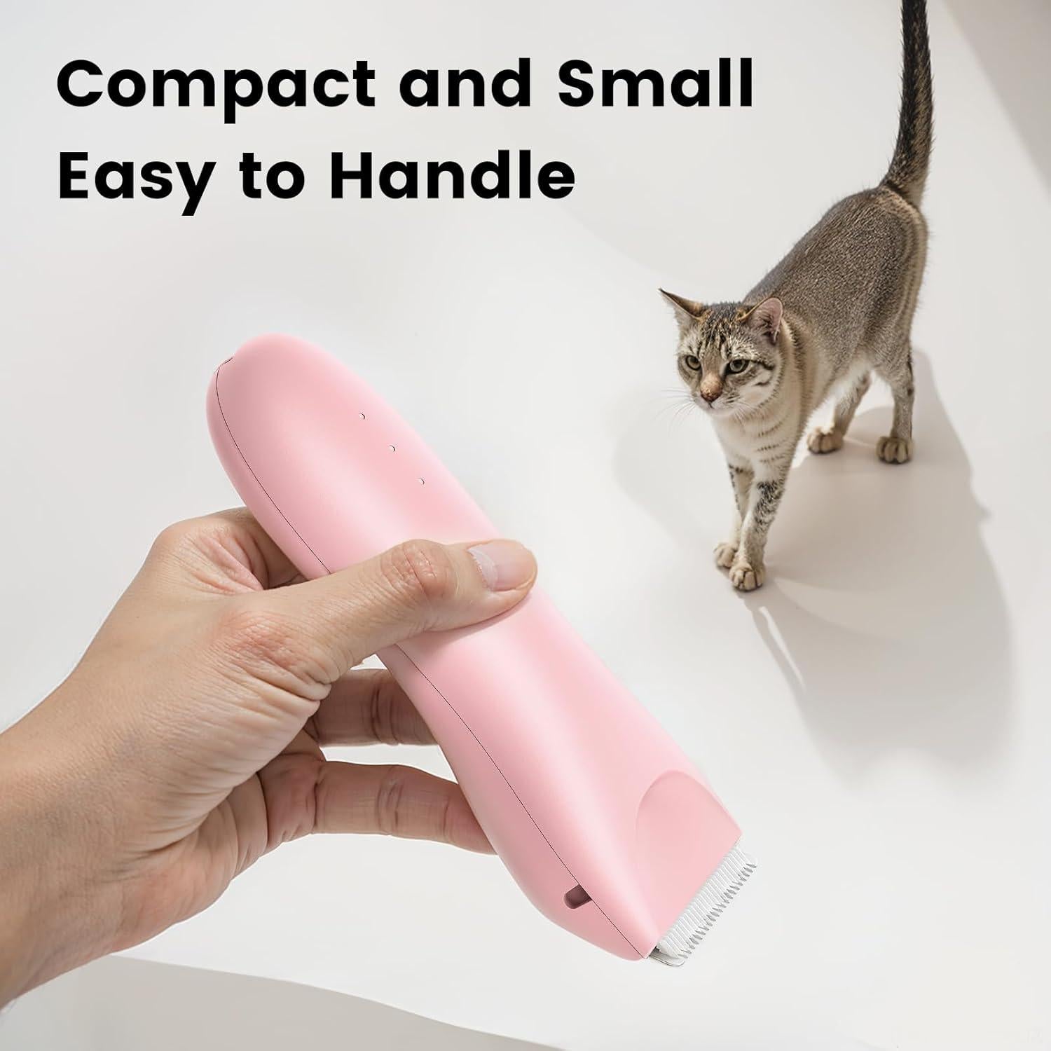 Cortadora de Pelo para Perros Grimgrow Inalámbrica Rosa LED