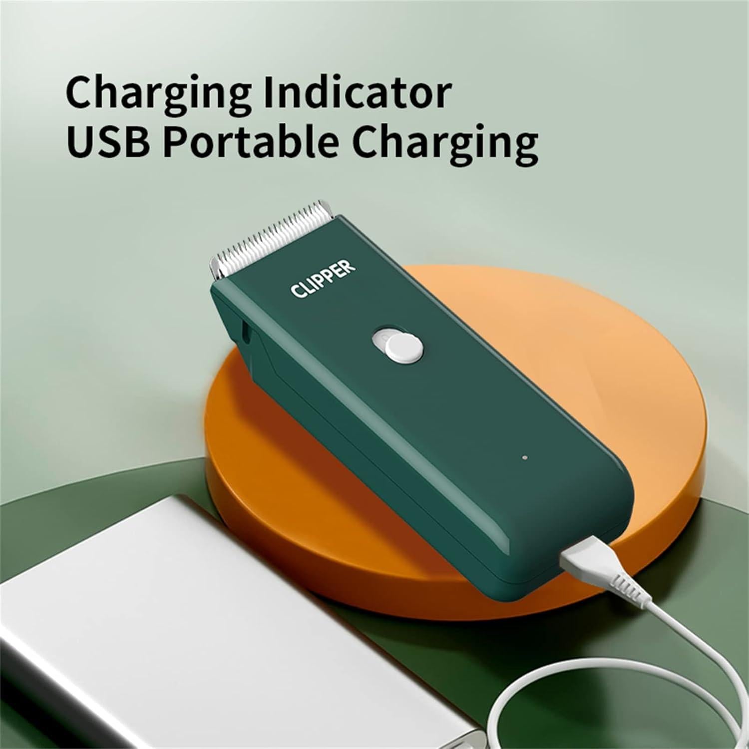 Cortadora de Pelo para Mascotas Founouly MAP005 Verde - Impermeable, Bajo Ruido, Recargable