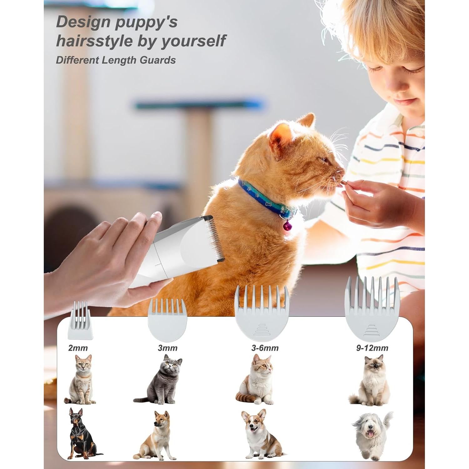 Recortadora eléctrica JOTUT para perros pequeños 4 en 1