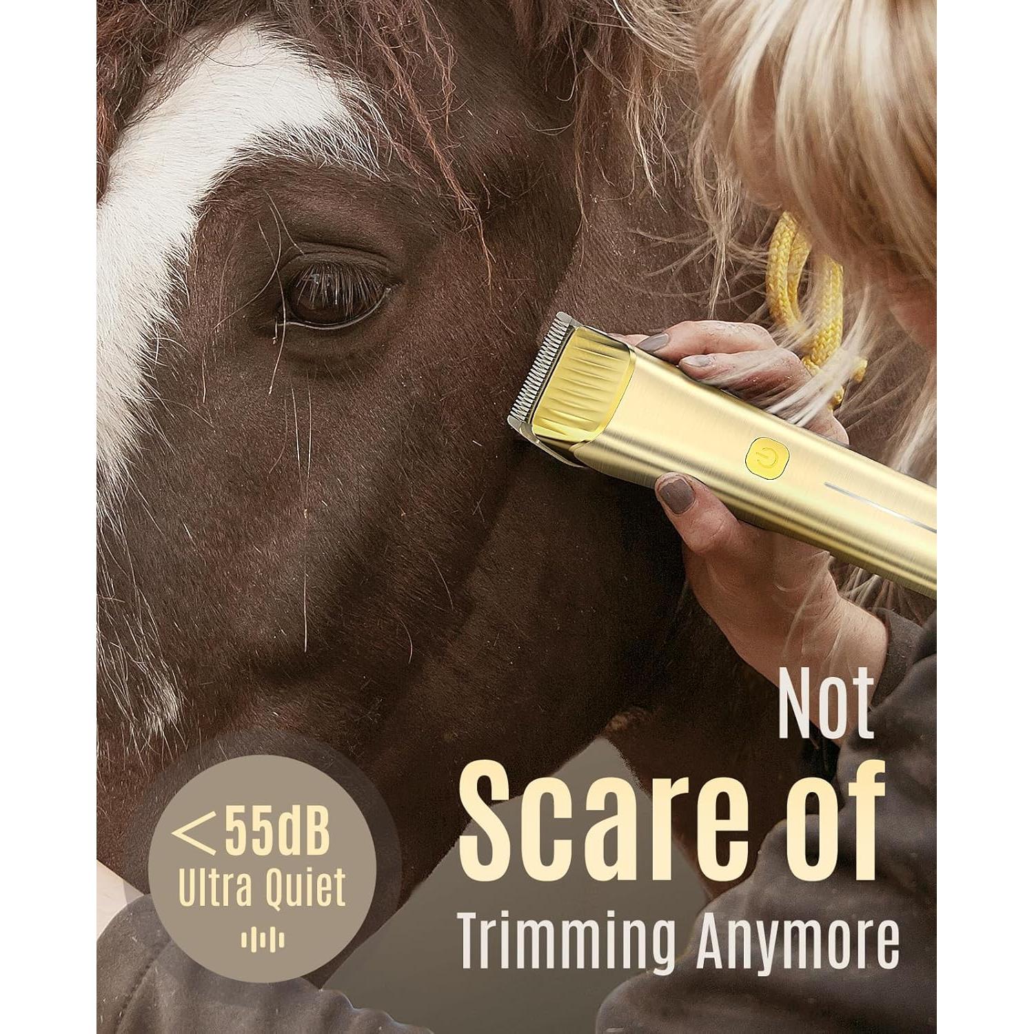 Cortapelos Inalámbrico para Caballos Oneisall RK-034, 11 Piezas