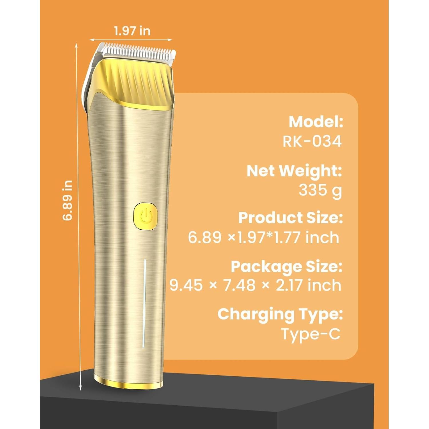 Cortapelos Inalámbrico para Caballos Oneisall RK-034, 11 Piezas