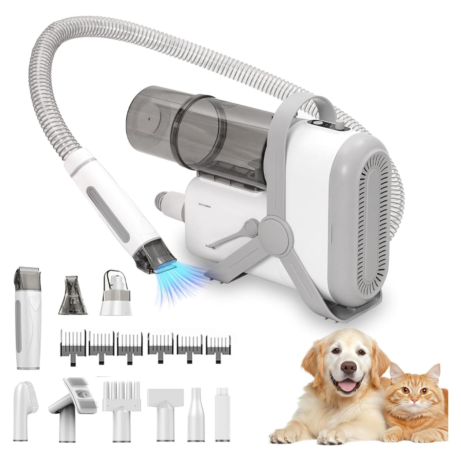 Aspiradora para Mascotas Arkyomi 10 en 1 con Cortadora y Amoladora
