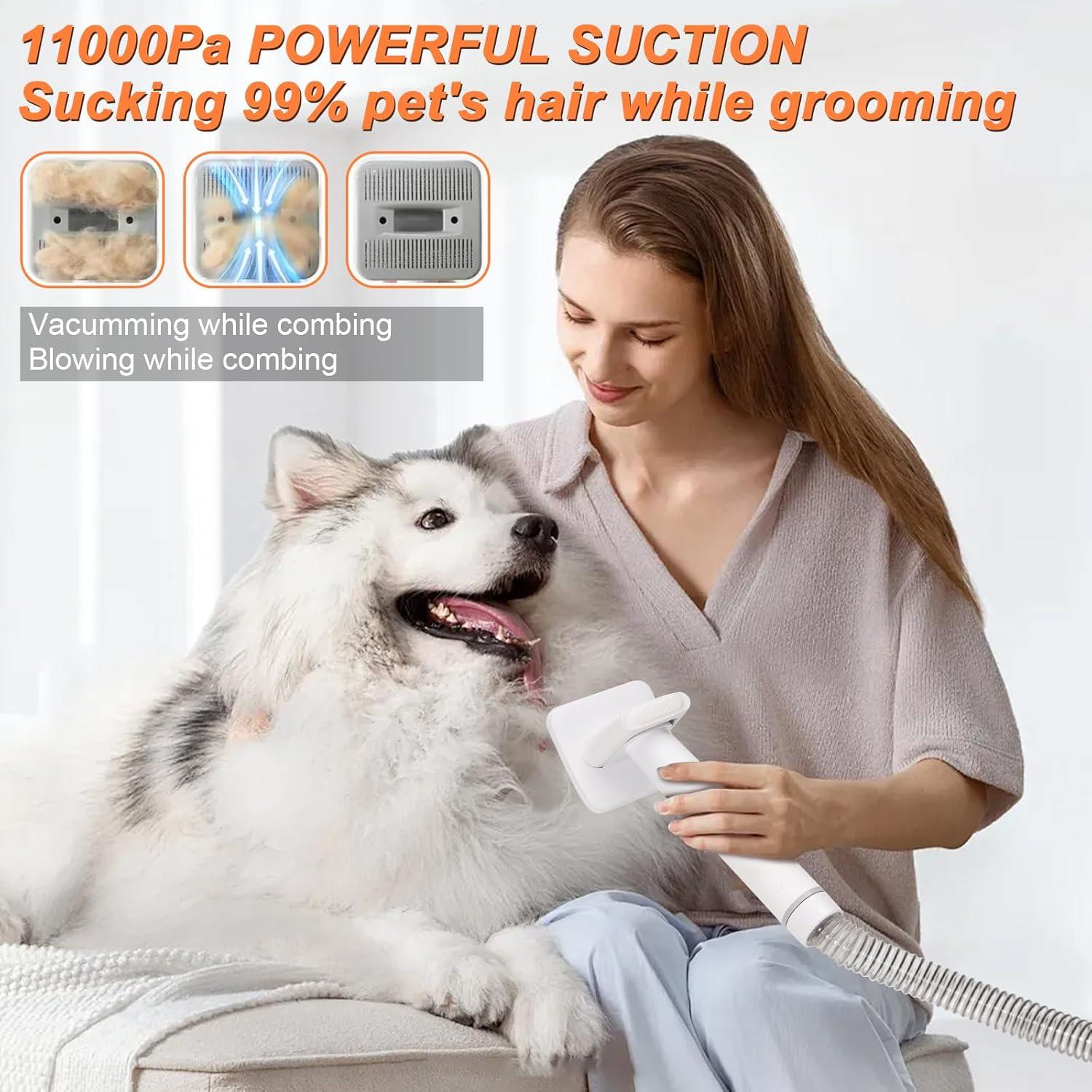 Aspiradora para Mascotas Arkyomi 10 en 1 con Cortadora y Amoladora