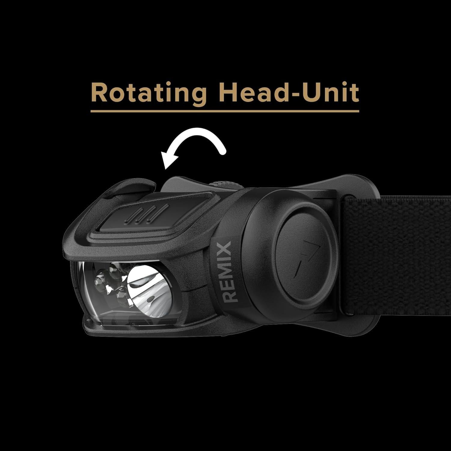 Linterna Frontal Princeton Tec Remix 450 Lúmenes RGB Negra