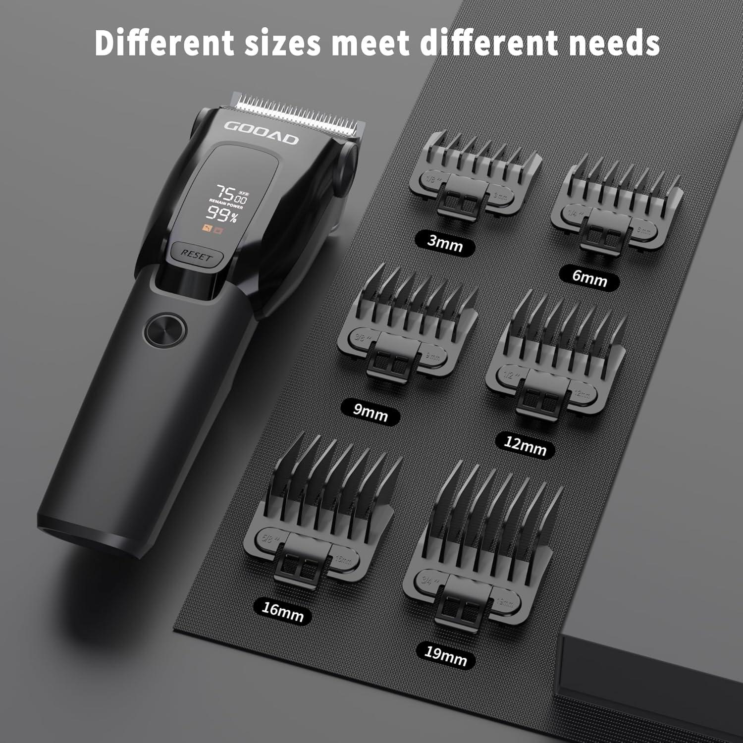 Cortadora de Perros Inalámbrica Gooad 7500rpm con Kit Completo