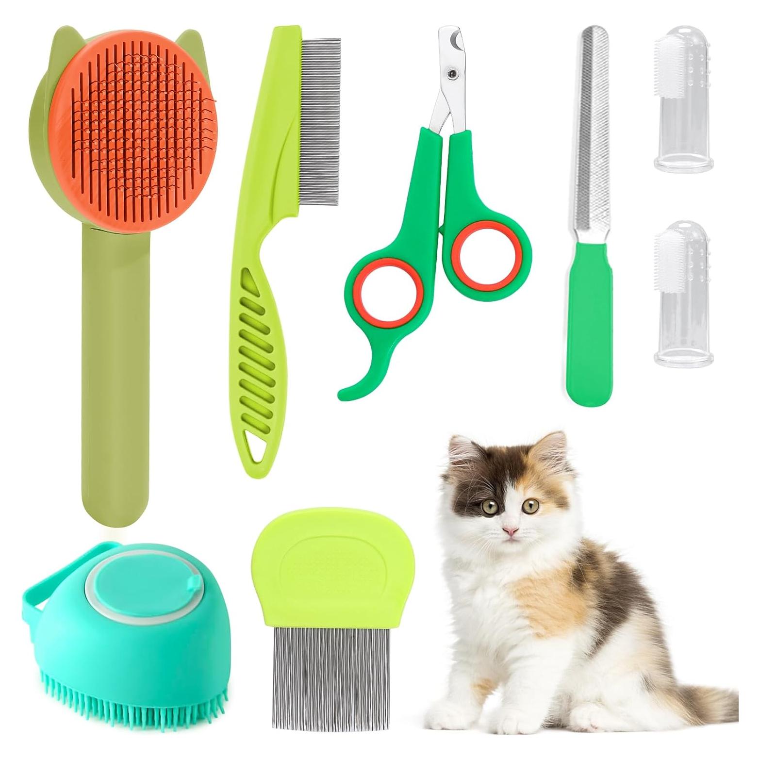 Kit de Limpieza para Mascotas VCZONE 8 Piezas Verde