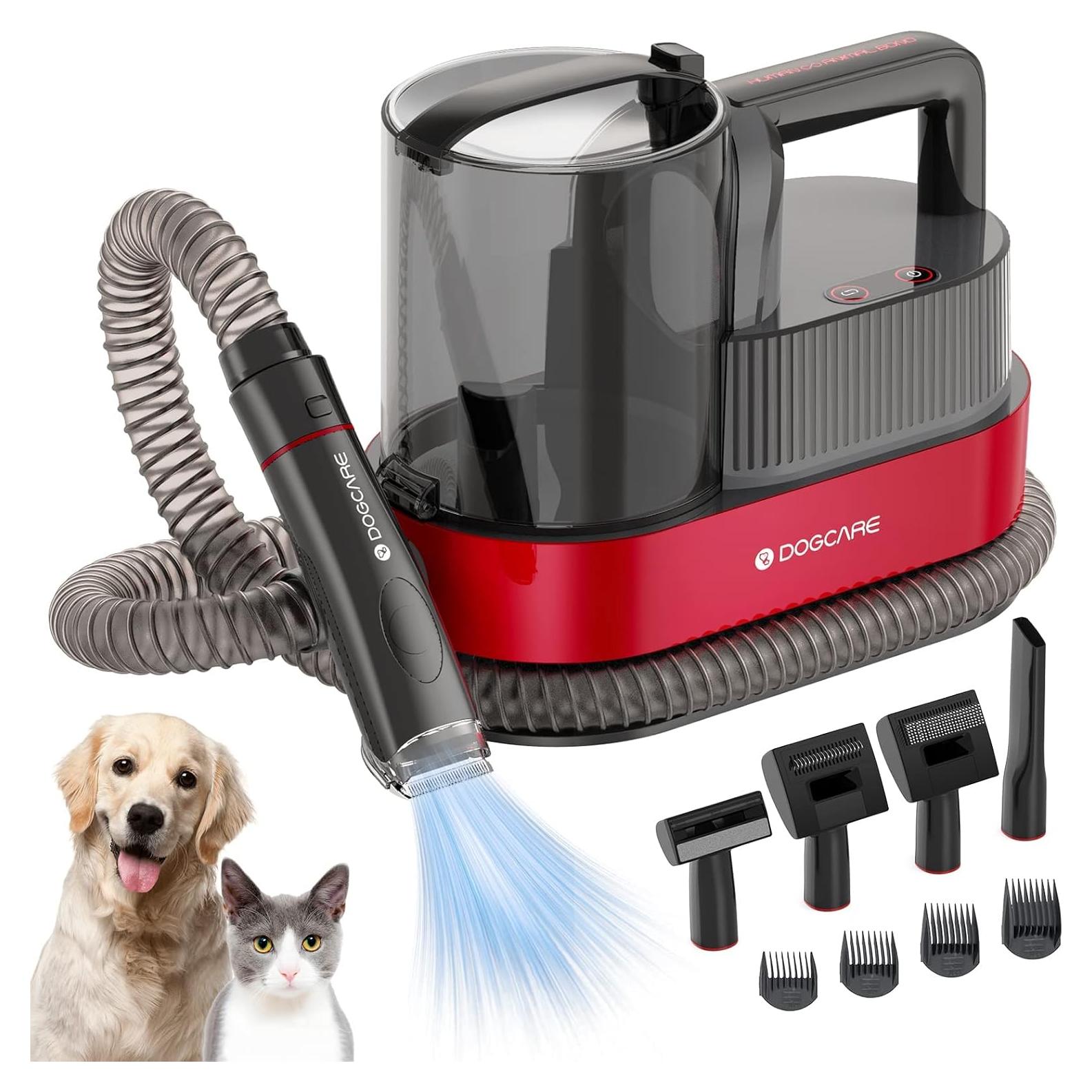 Kit de Cuidado de Mascotas 6-en-1 DOGCARE con Aspiradora y Cortadoras