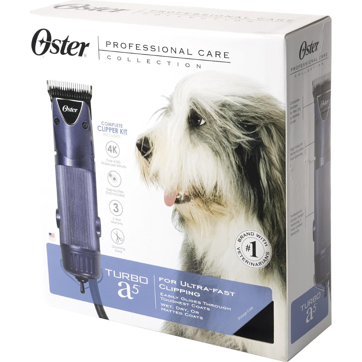 Cortadora de Mascotas Oster A5 Turbo 2 Velocidades 4000 SPM