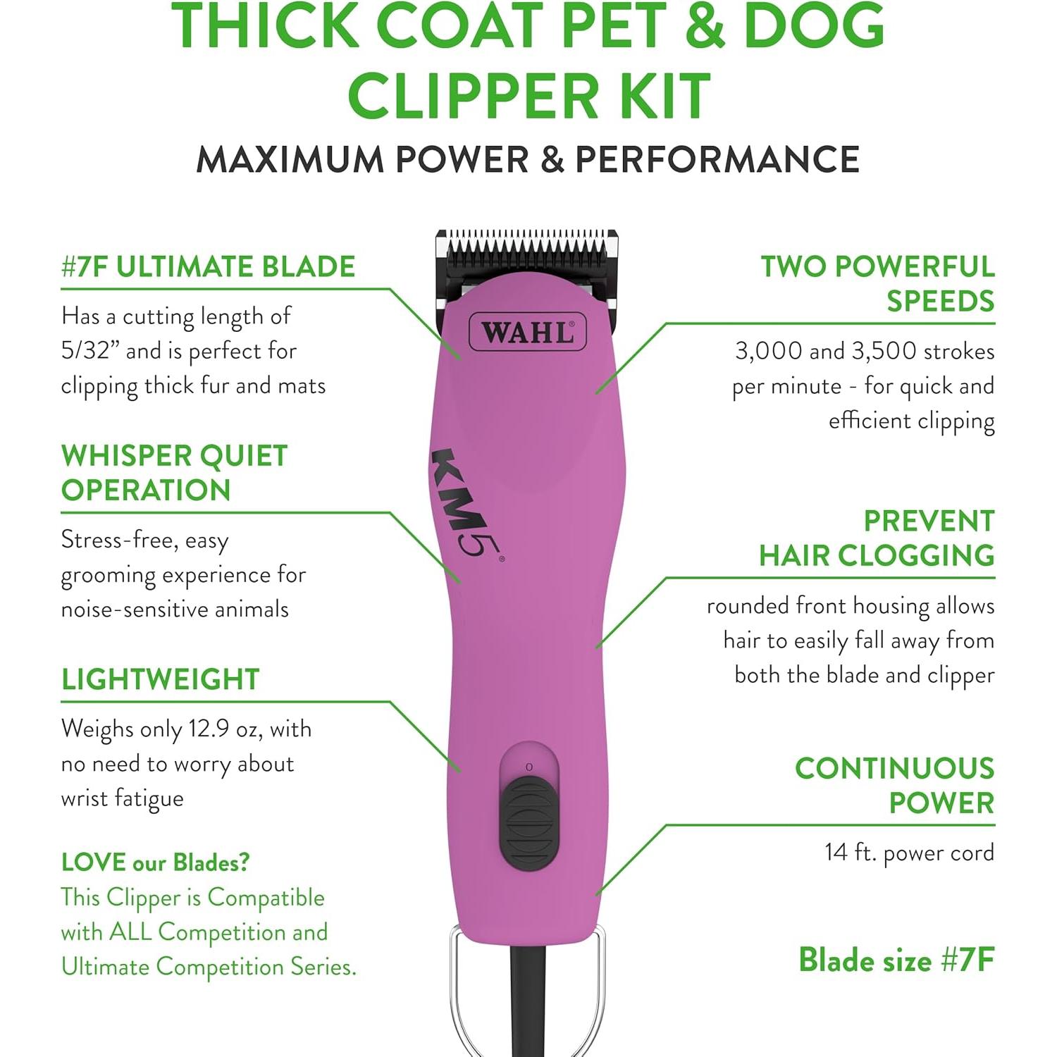 Cortadora de Pelo para Mascotas Wahl Professional 9787-300 Rosa