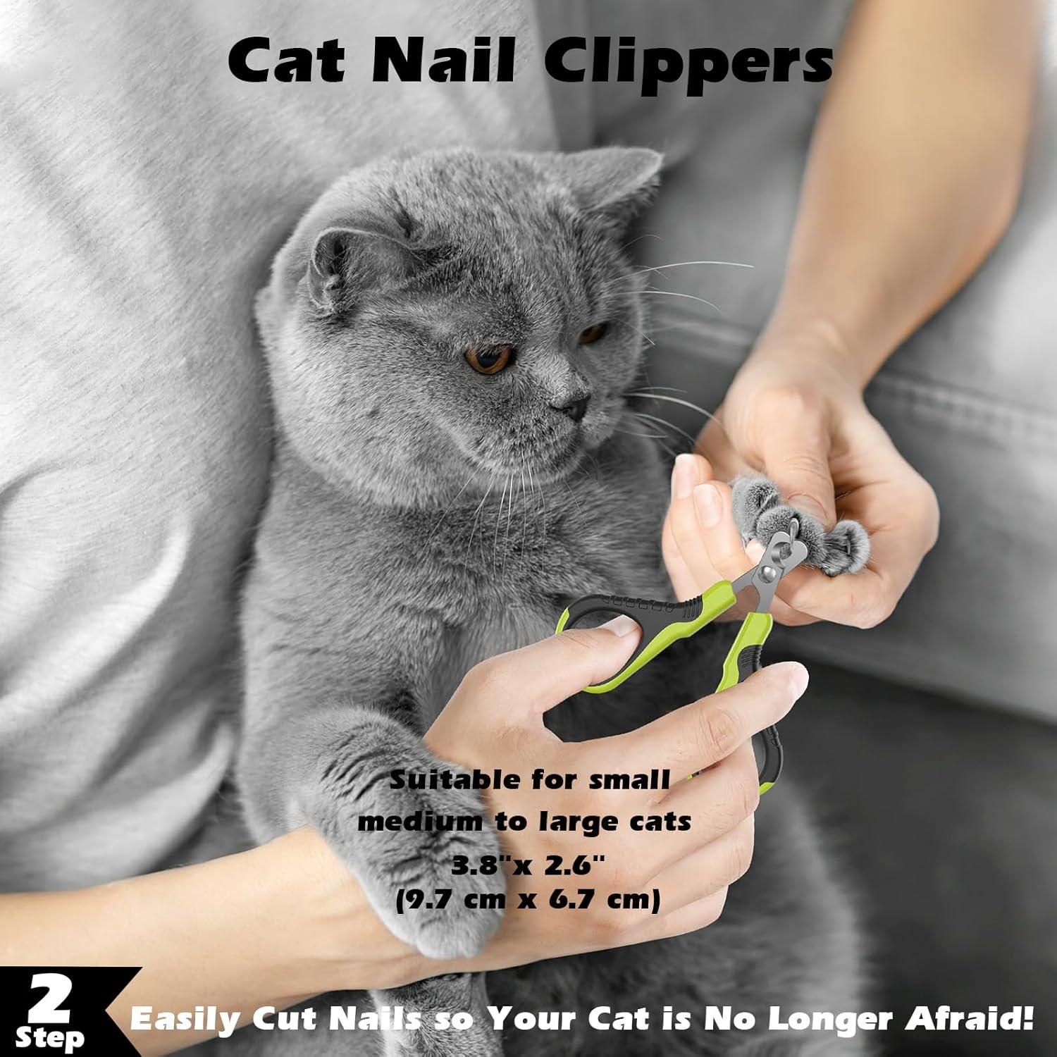 Kit de Aseo para Gatos Comotech - Cepillo, Cortador y Peine