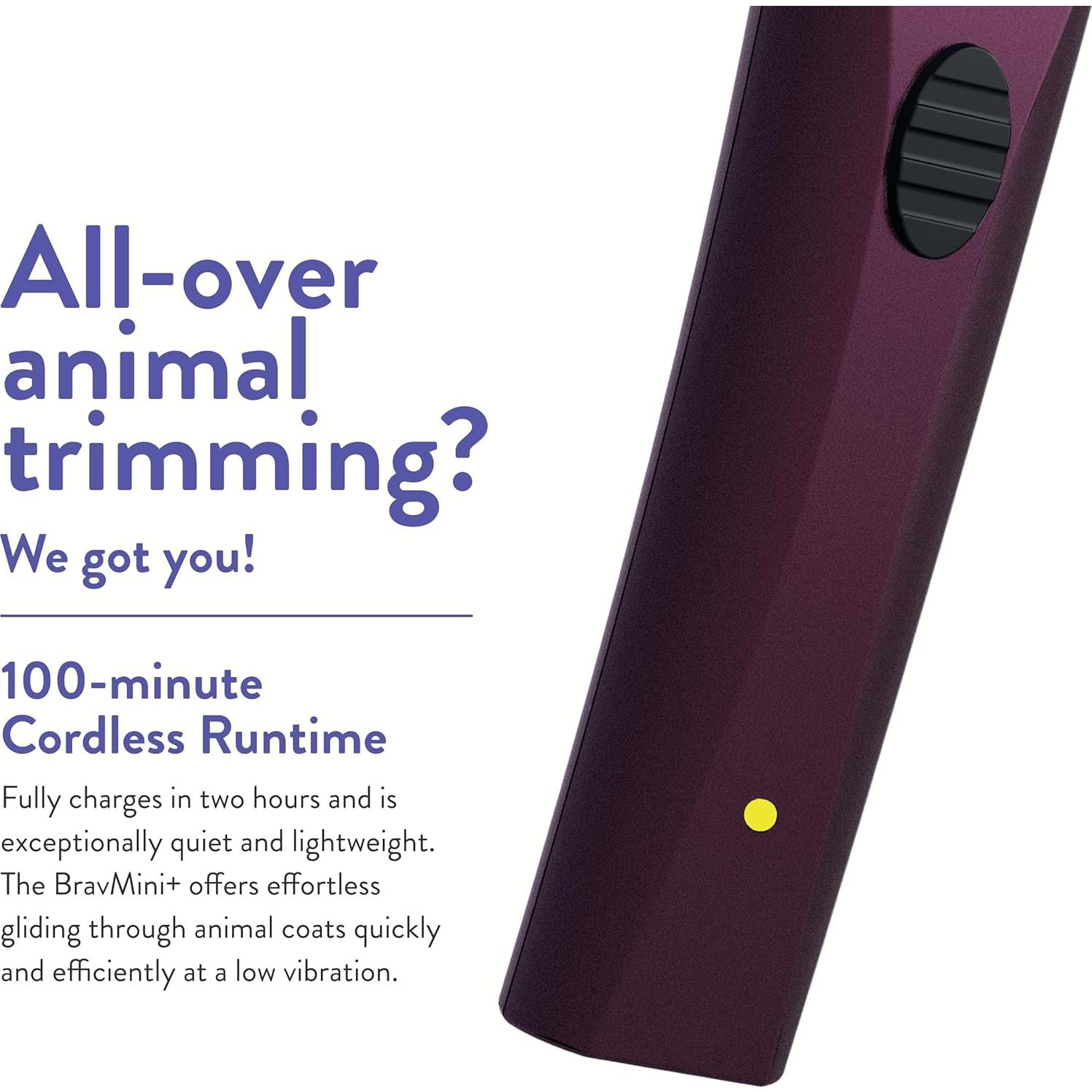 Recortadora Inalámbrica Wahl BravMini+ para Mascotas 4mm