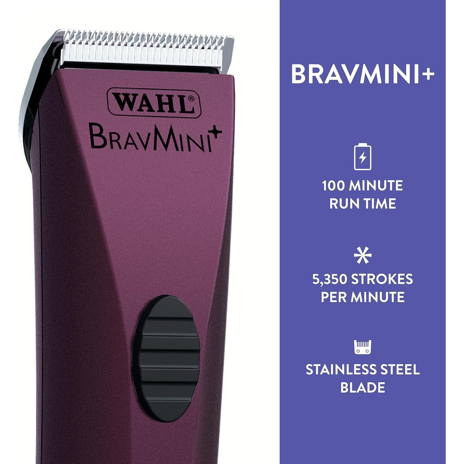 Recortadora Inalámbrica Wahl BravMini+ para Mascotas 4mm