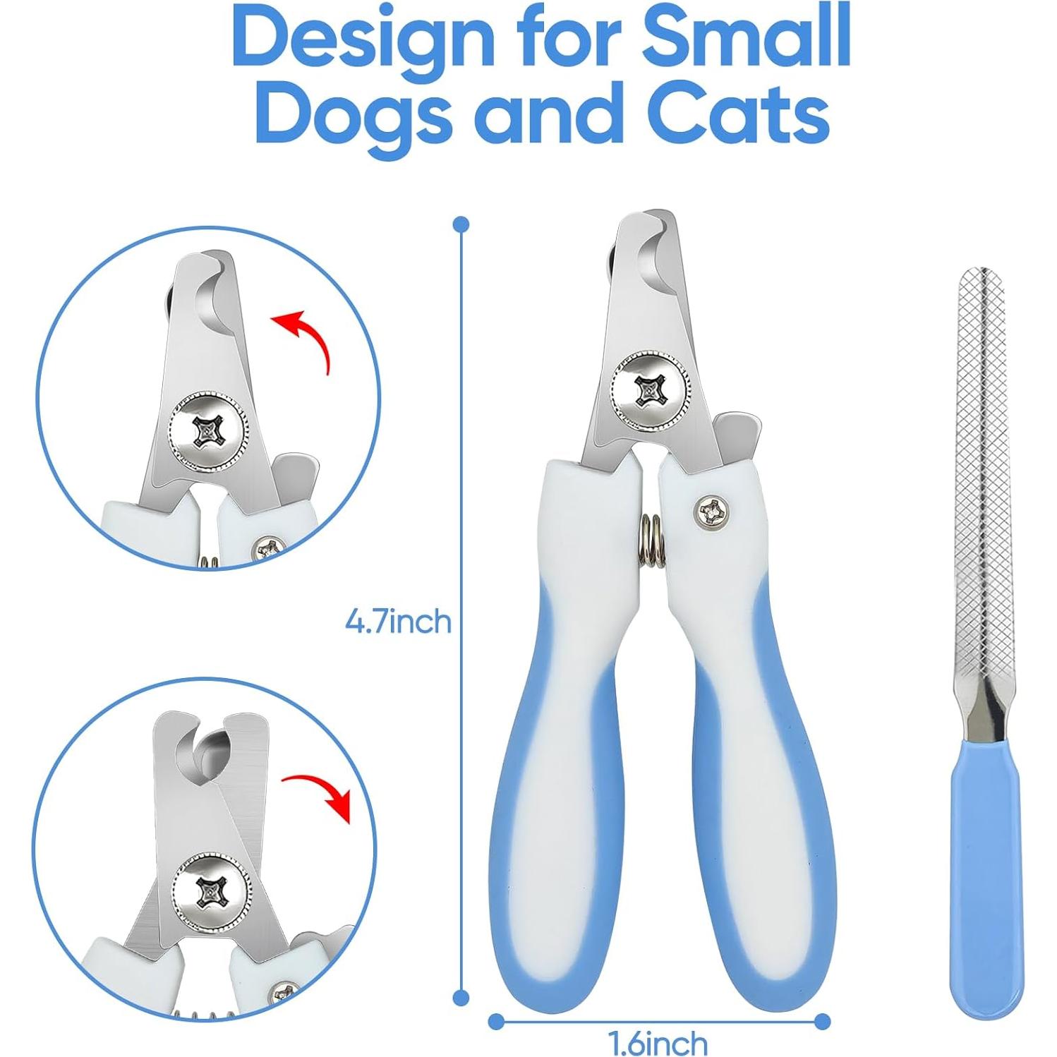 Kit de Tijeras para Cuidado de Mascotas Wikdey 7 en 1