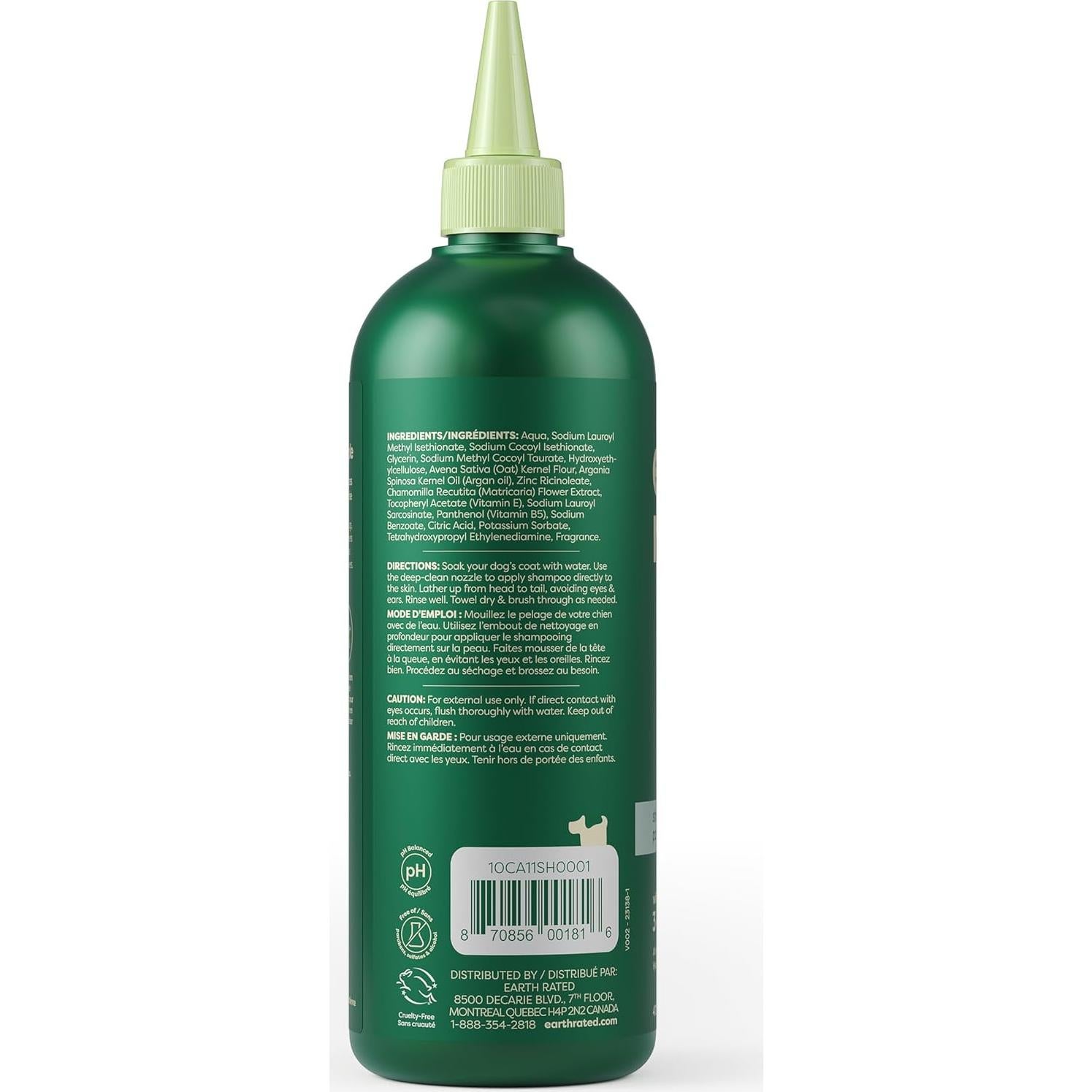 Champú y Acondicionador Calmante 3 en 1 Earth Rated 473 ml